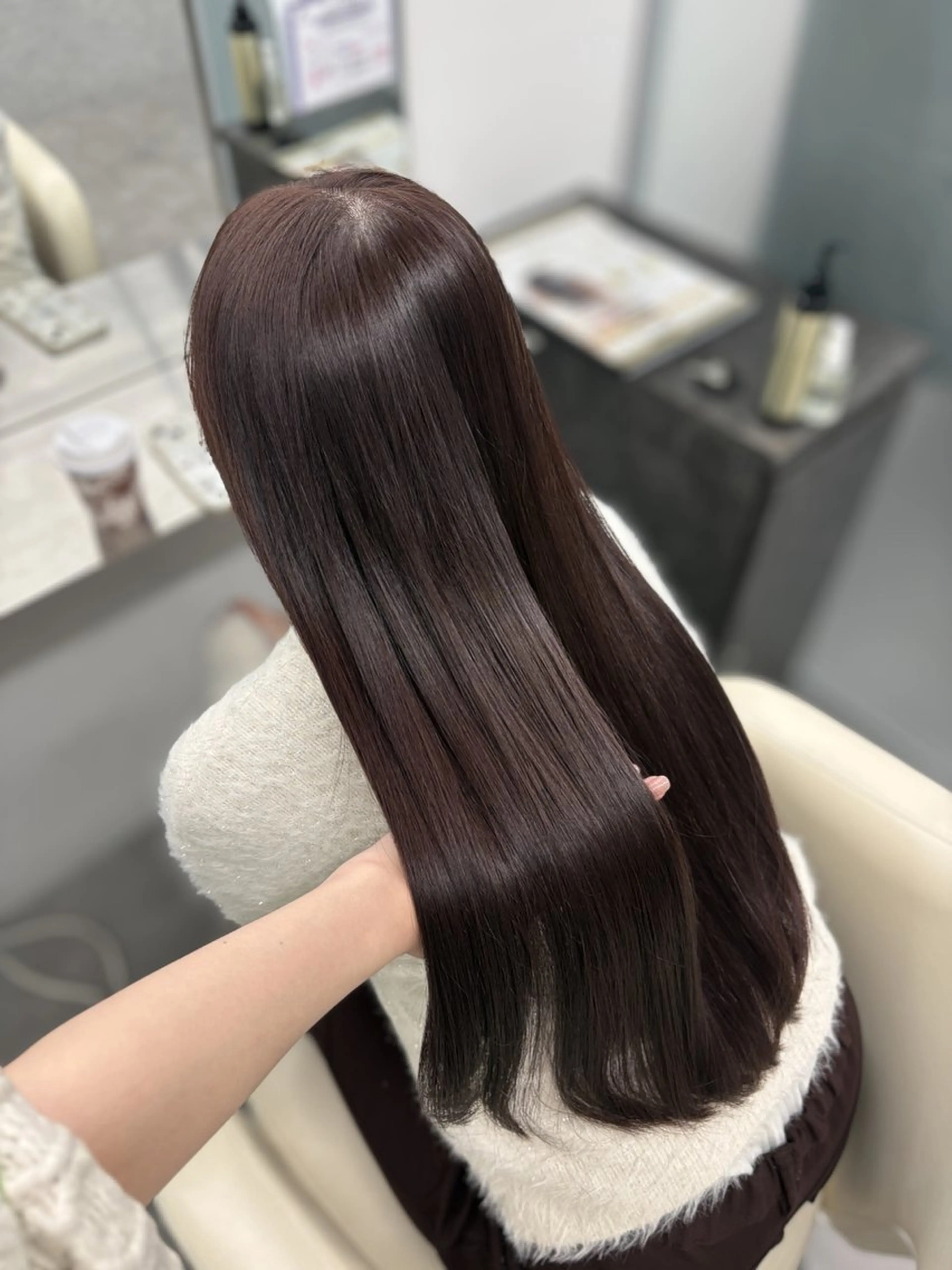 ロング カラー ヘアカラー トレンド甘めガーリー Mizuki☁️🫧のヘアスタイル