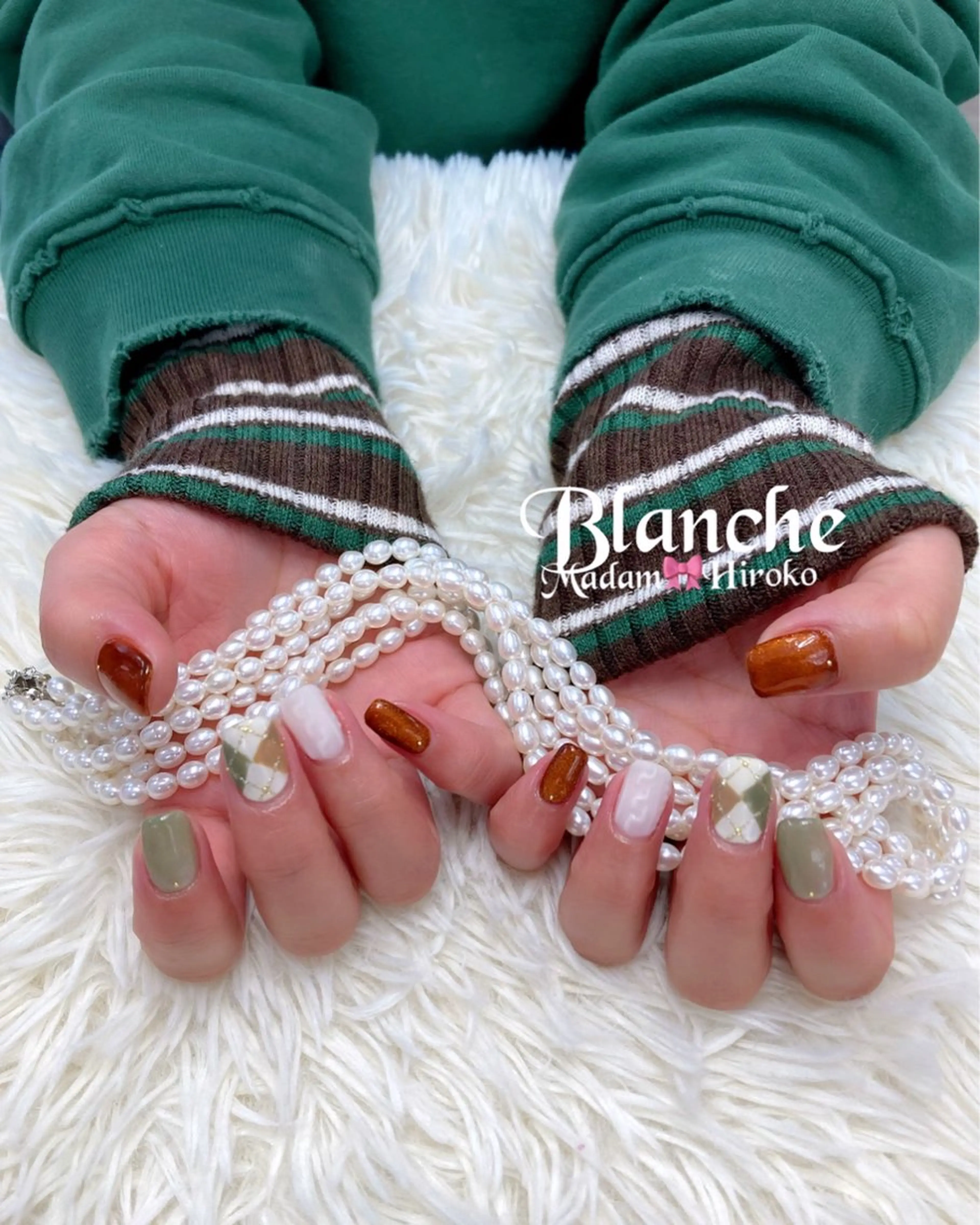 ネイル マグネットネイル 冬ネイル Lianネイル 寛子Lianのネイルデザイン