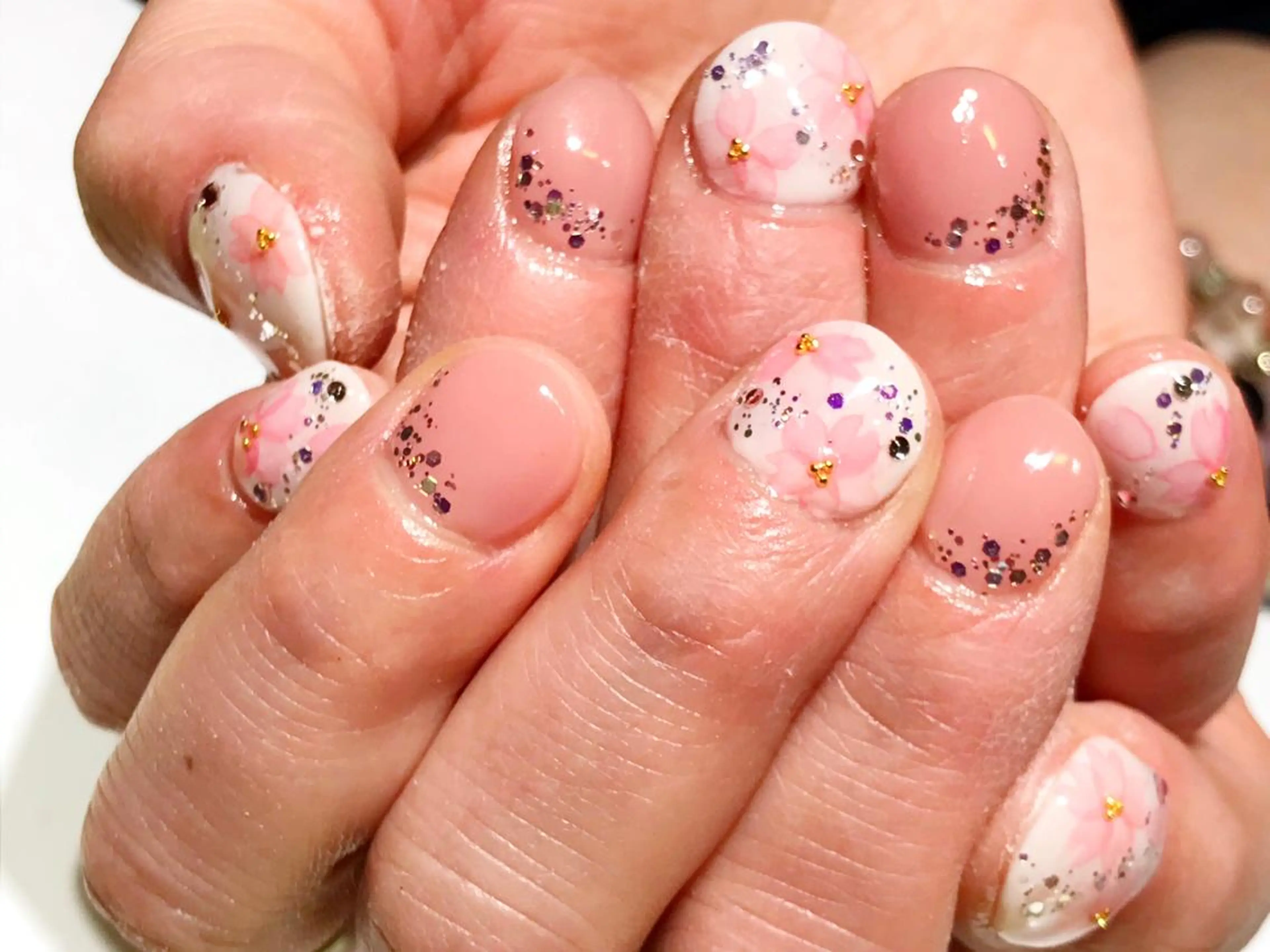 ネイル アートネイル 桜ネイル YUN 💅のネイルデザイン