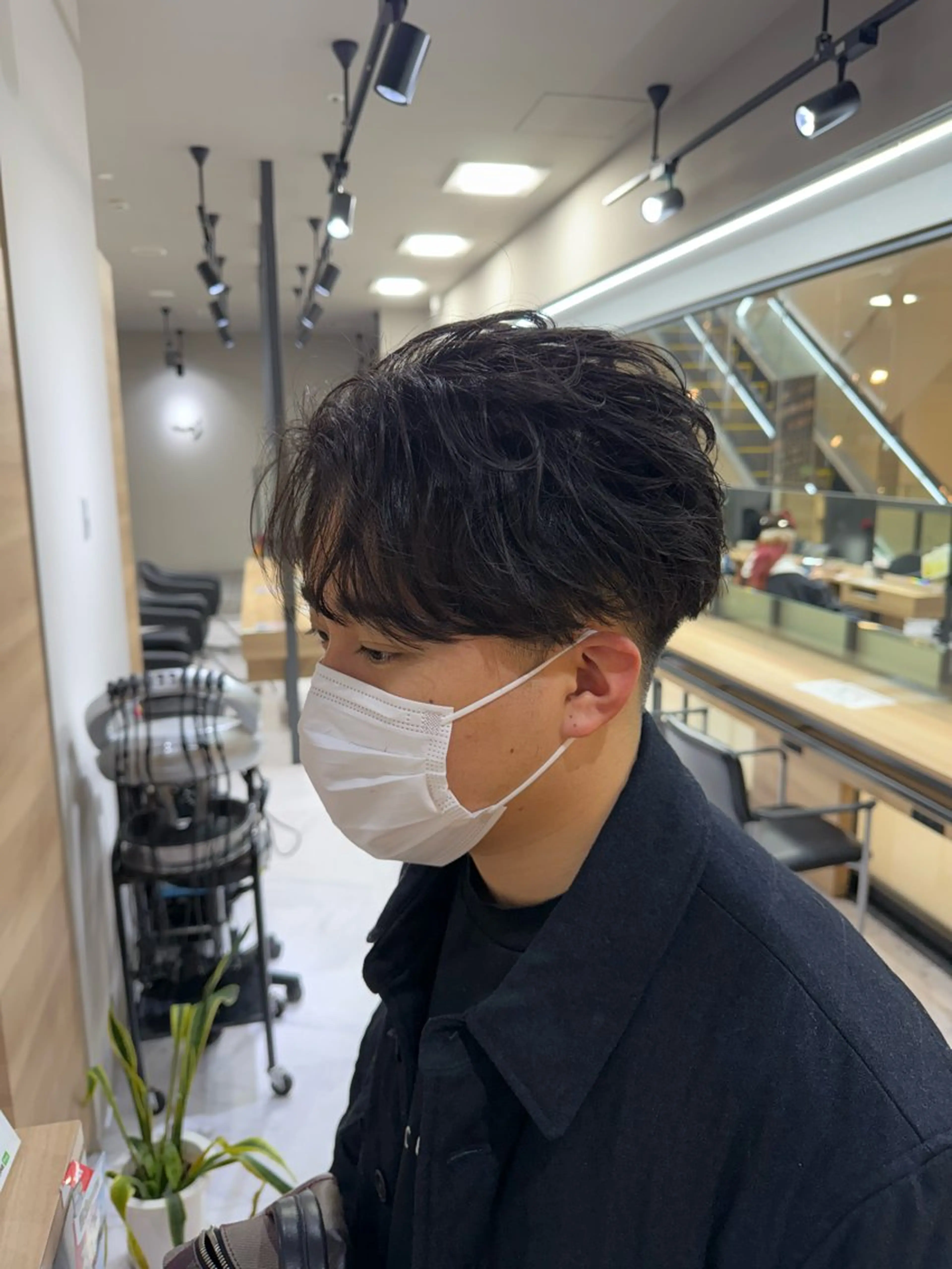 ショート パーマ メンズ フェザーパーマ メンズパーマ カット パーマ トリートメント ❄️メンズカット 落合諒❄️のヘアスタイル