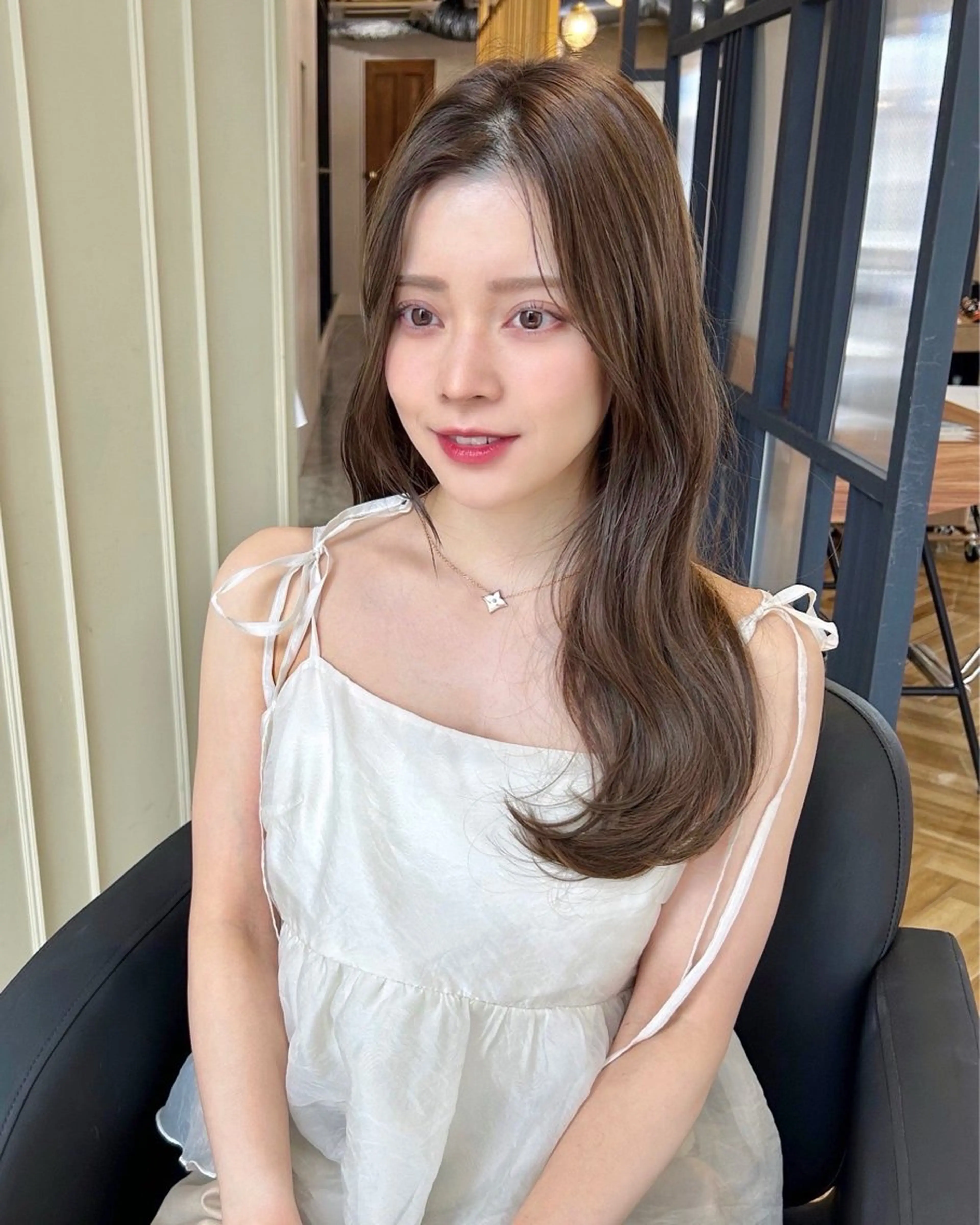 ロング カラー 透明感カラー グレージュ 韓国風ヘア Sana / 韓国ヘア / カラーのヘアスタイル