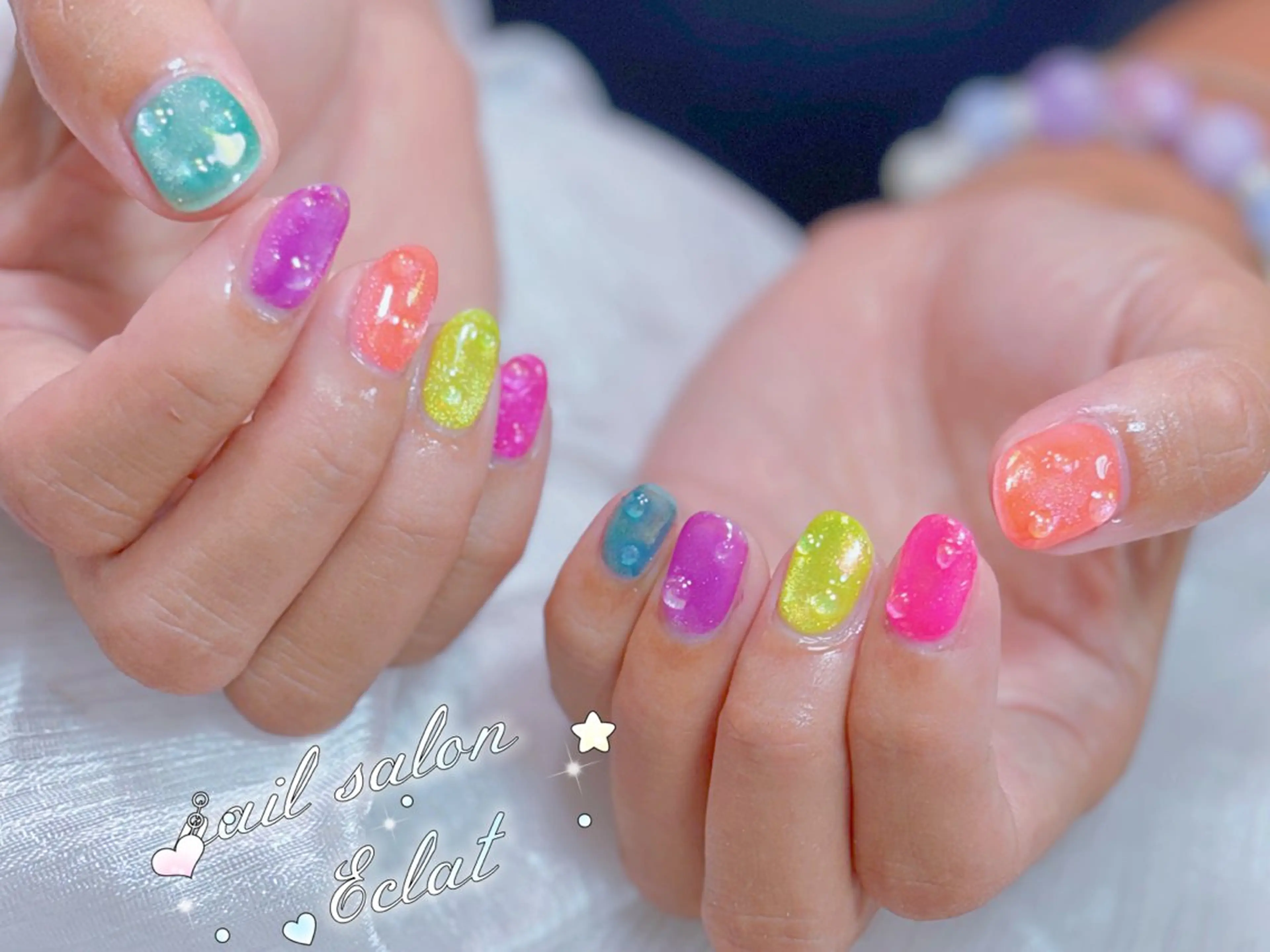 ネイル ハンドネイル ネイルサロンエクラ 🫧Shizukaのネイルデザイン