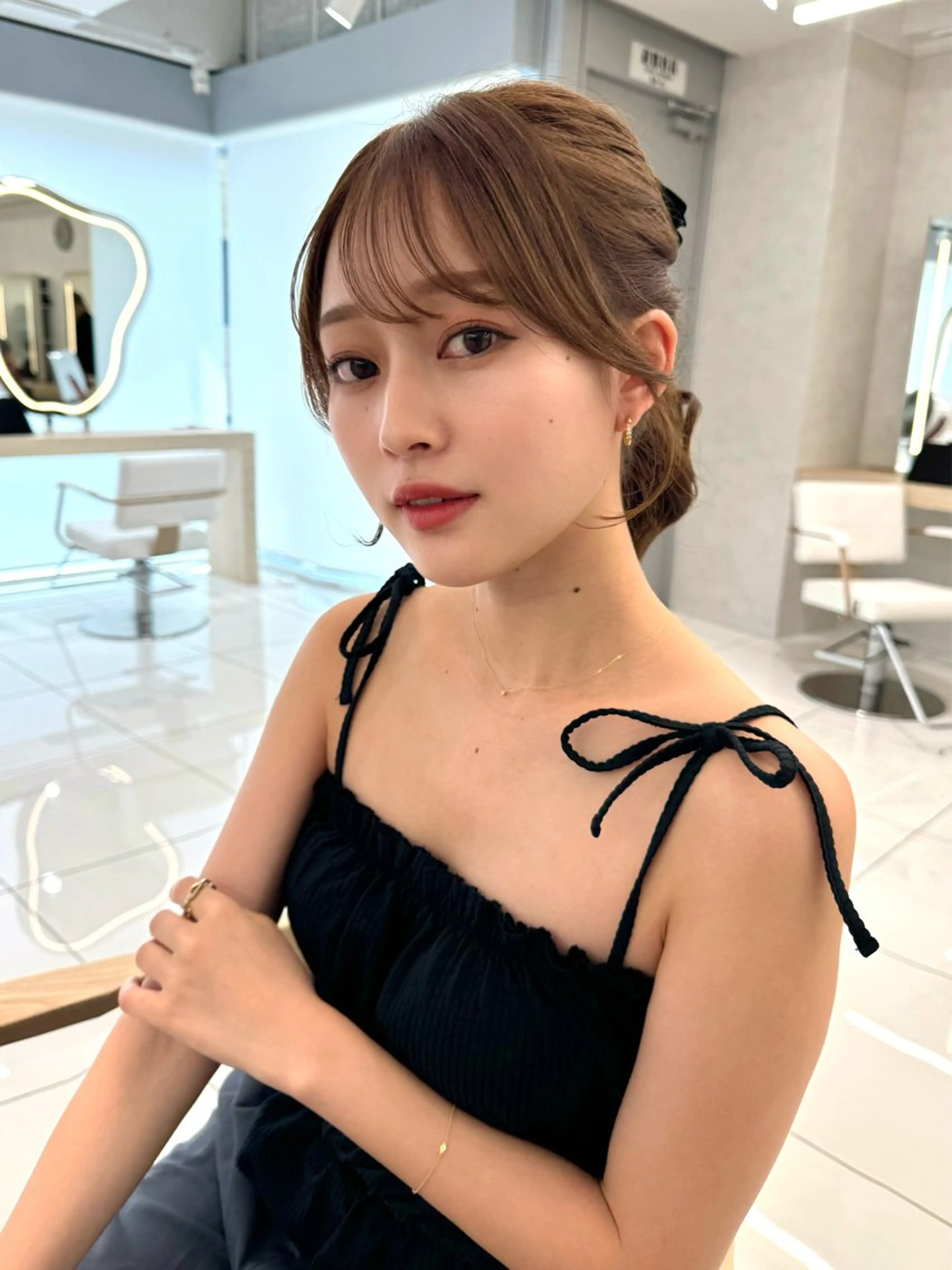 セミロング 顔周り🇰🇷韓国 レイヤー/いづみ💞のヘアスタイル