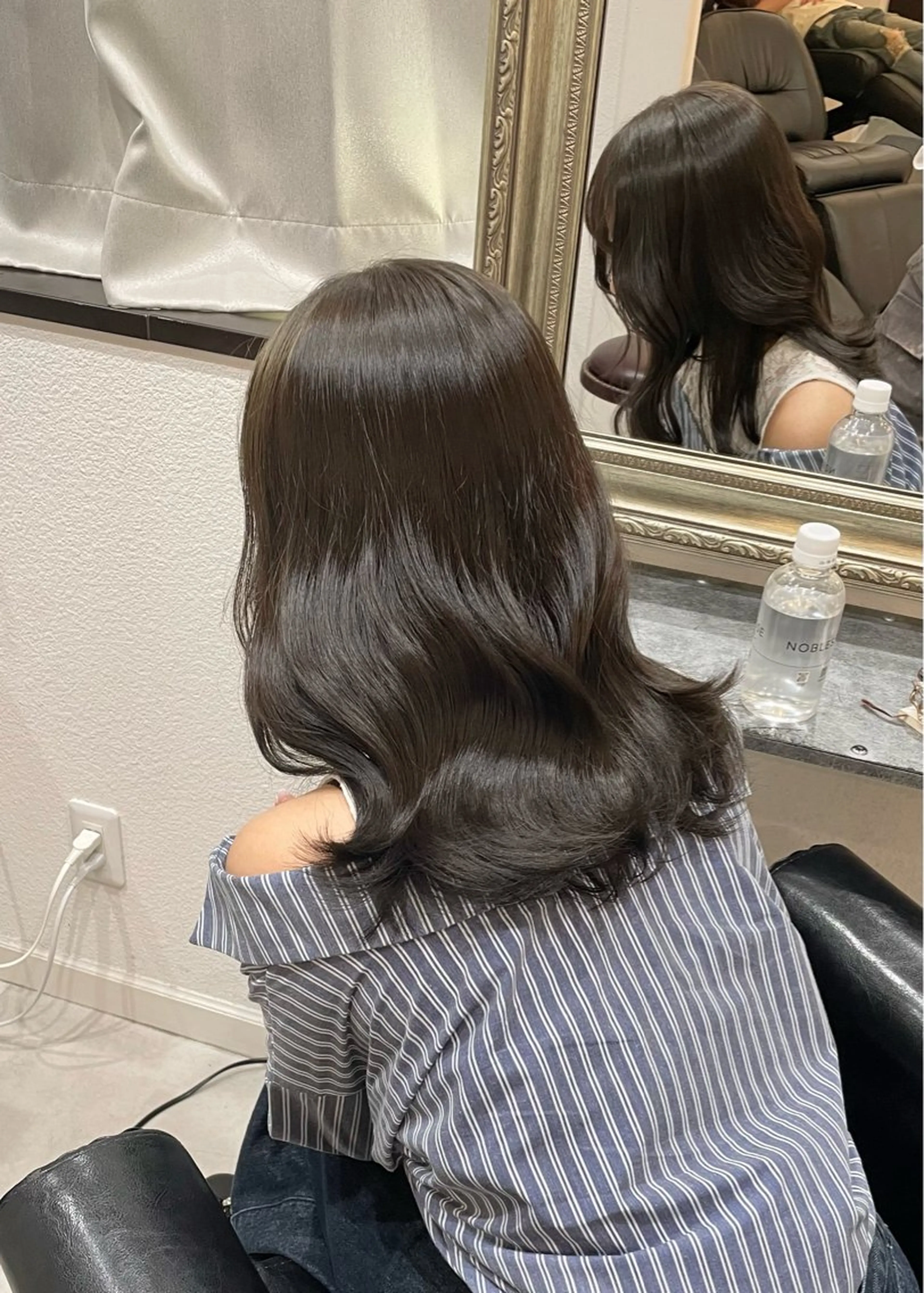 【 🫧ワンカラー🎀 】艶カラー➕バイカルテ5stepトリートメントの写真