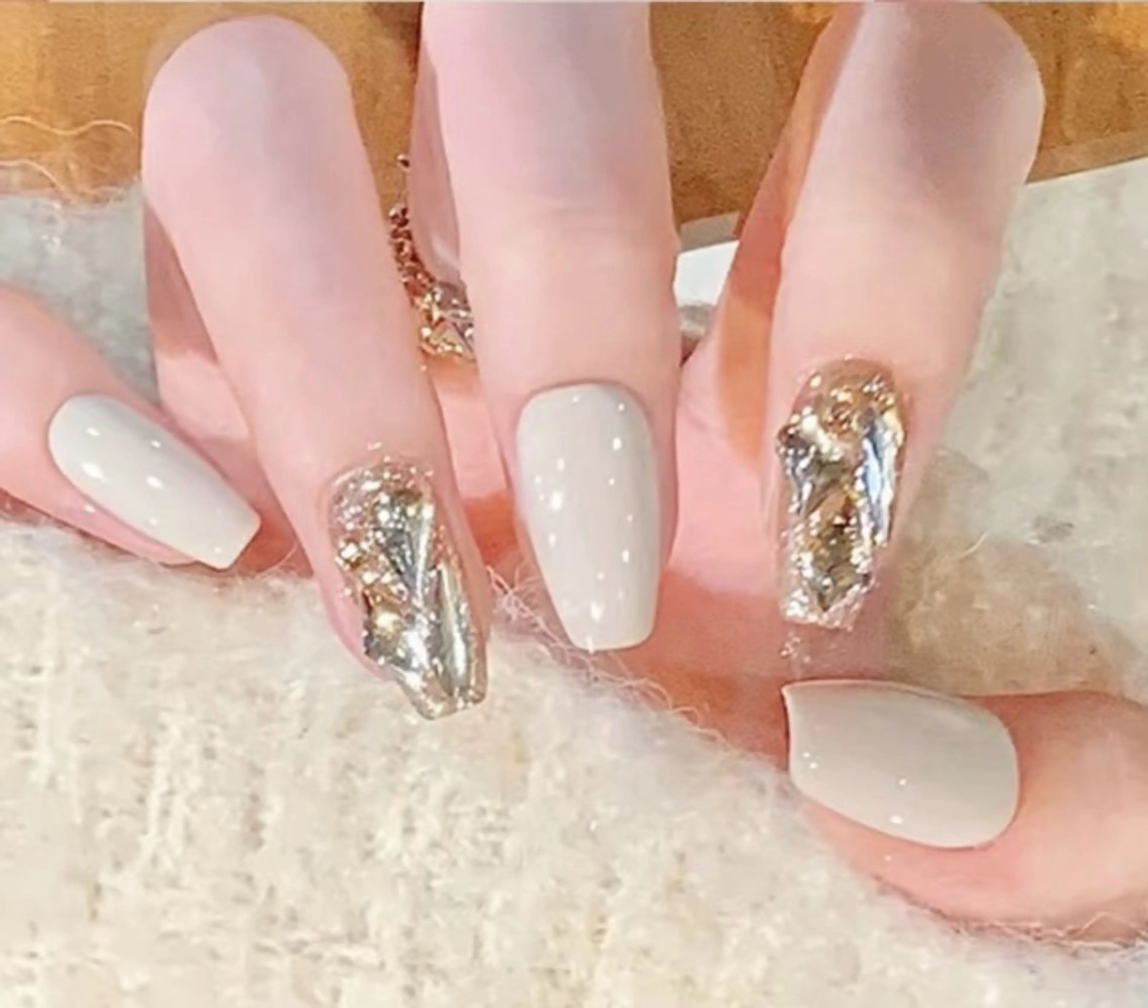 ネイル ハンドネイル H3 Nail Tsuki🦋💙のネイルデザイン