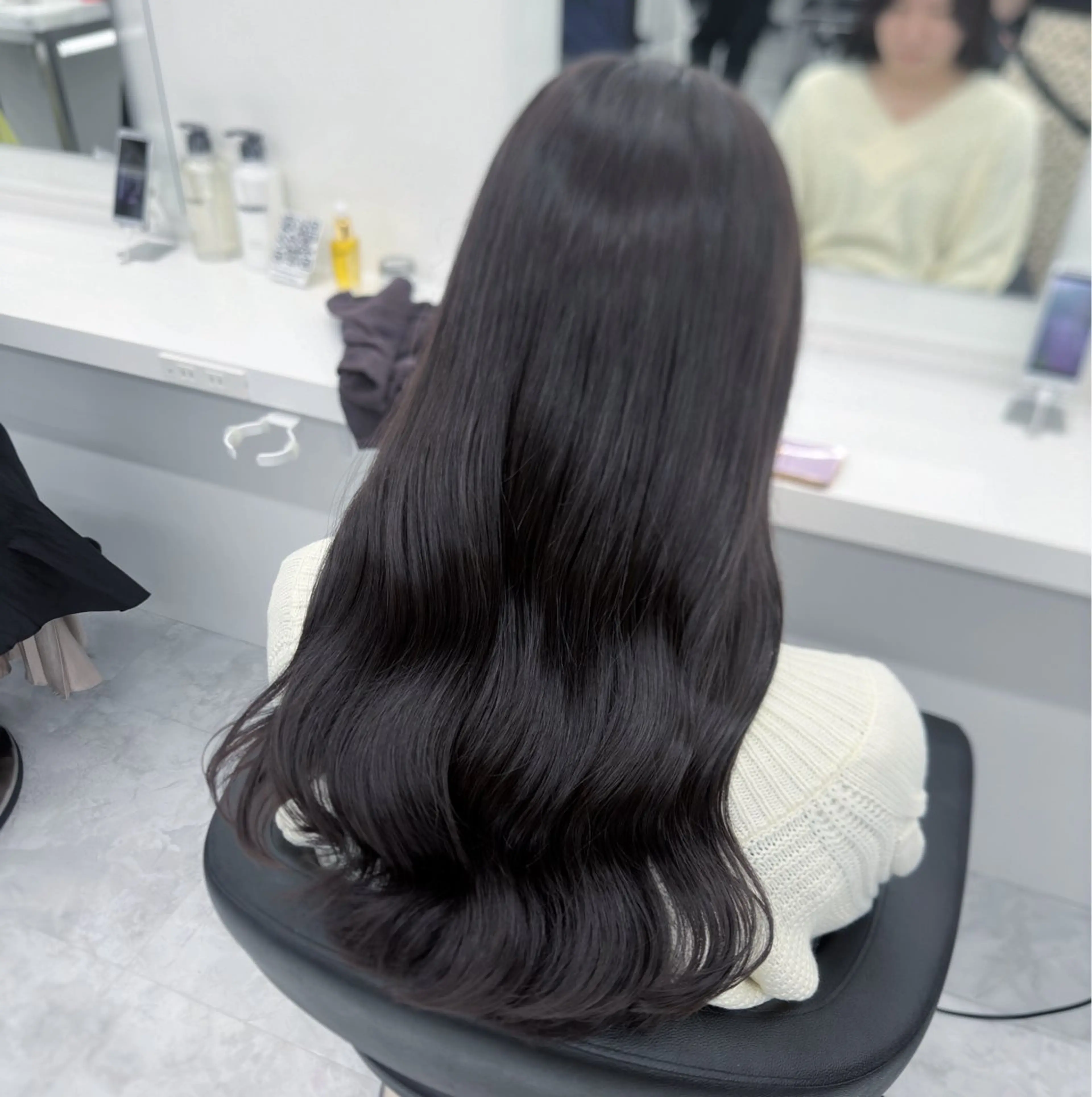 ロング カラー パーマ ヘアアレンジ メンズ キッズ ♥️韓国ヘア レイヤー♥️ゆりのヘアスタイル