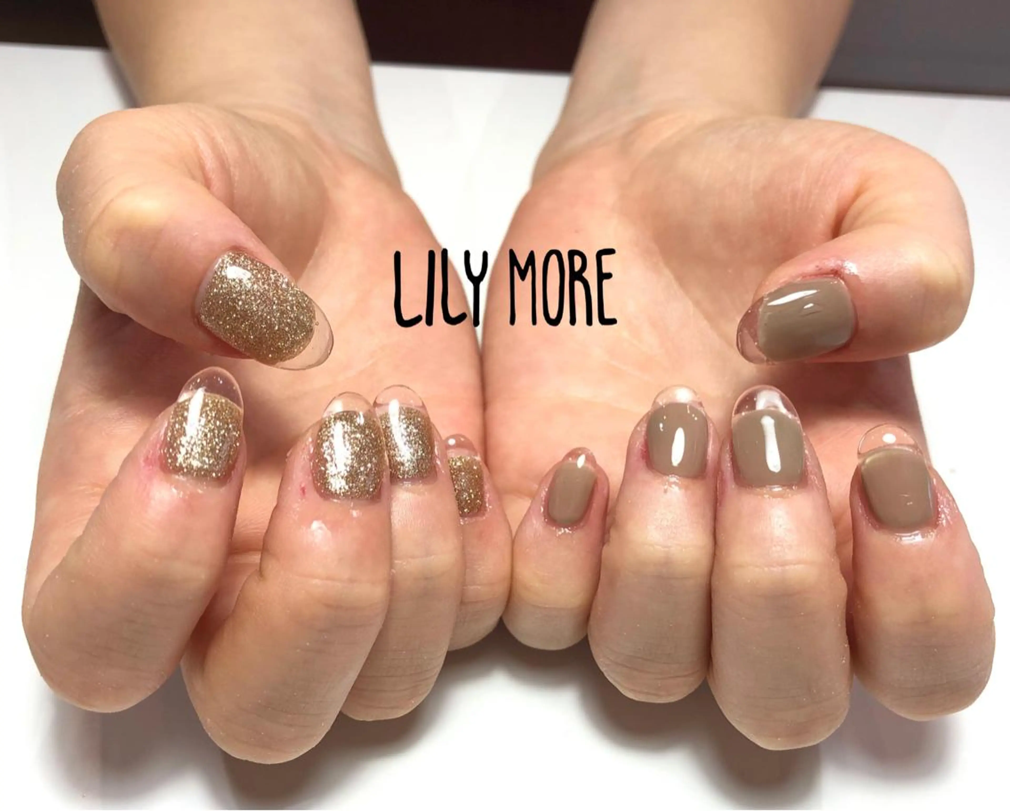 ネイル クリアネイル フレンチネイル Lily closetのネイルデザイン