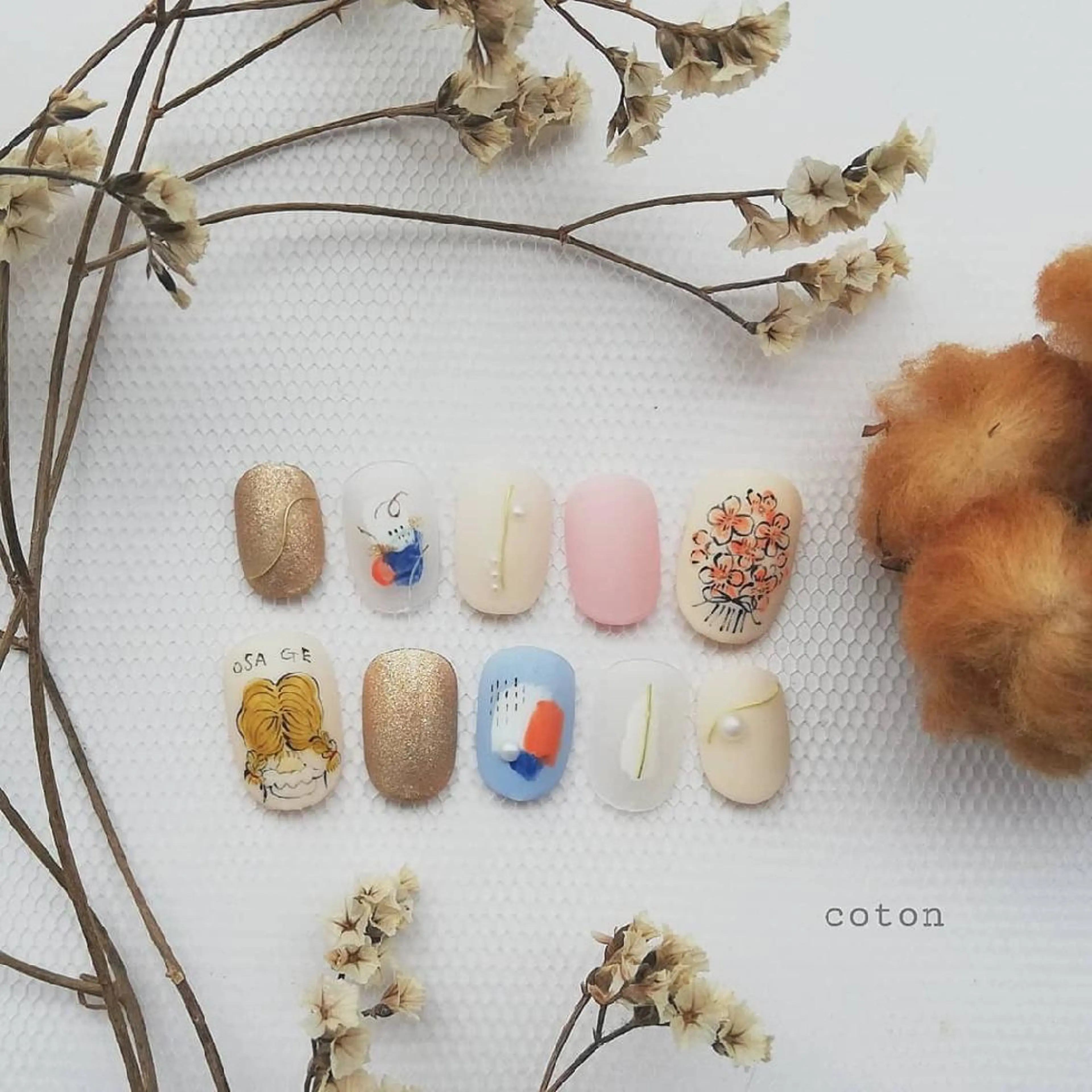 ネイル 🥀ネイルサロン cotonコトン🥀のネイルデザイン