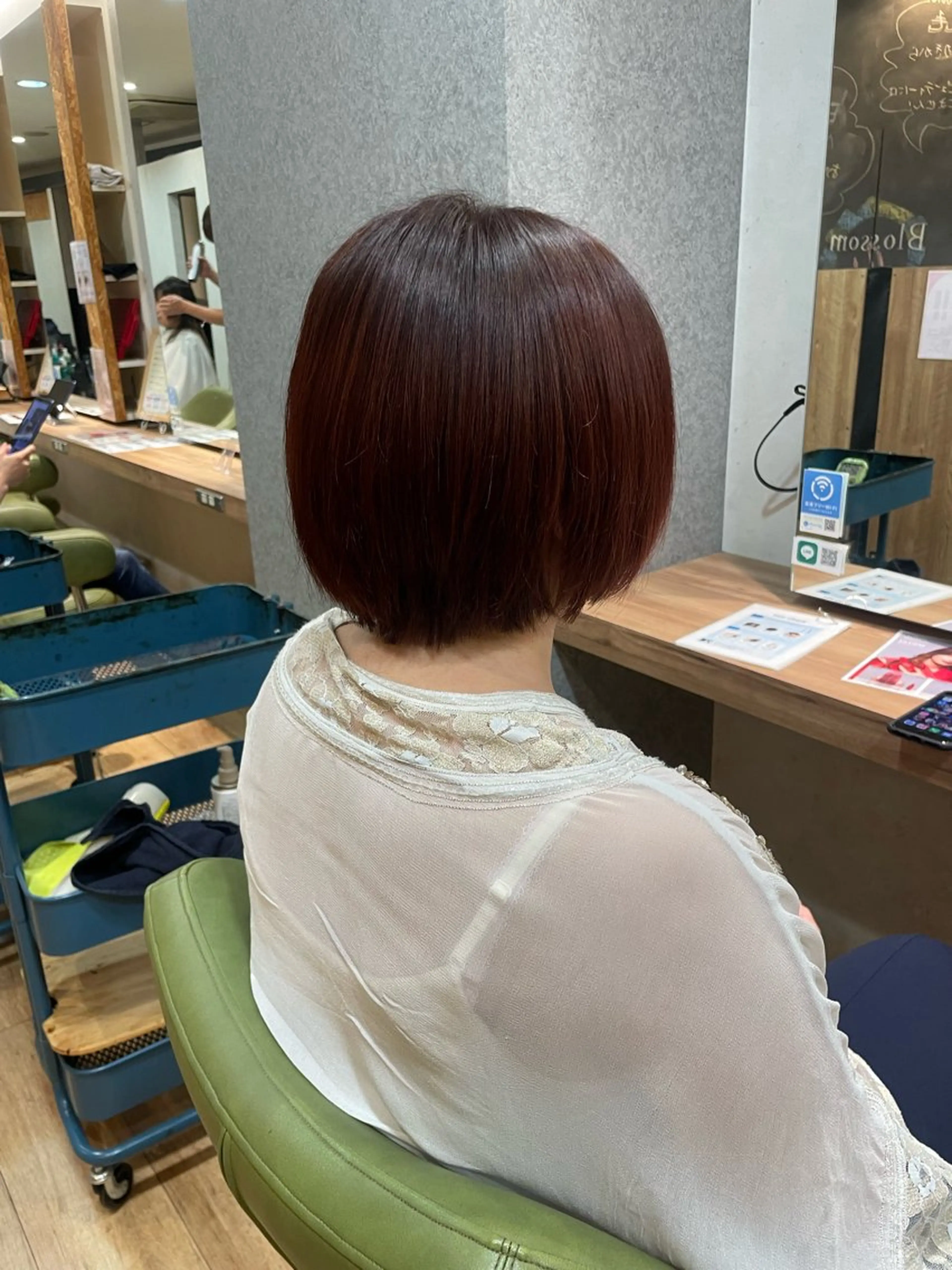 ショート カラー ブラウンカラー レッドカラー レッドブラウン 髪質改善/Bloss om🌷高橋沙衣のヘアスタイル
