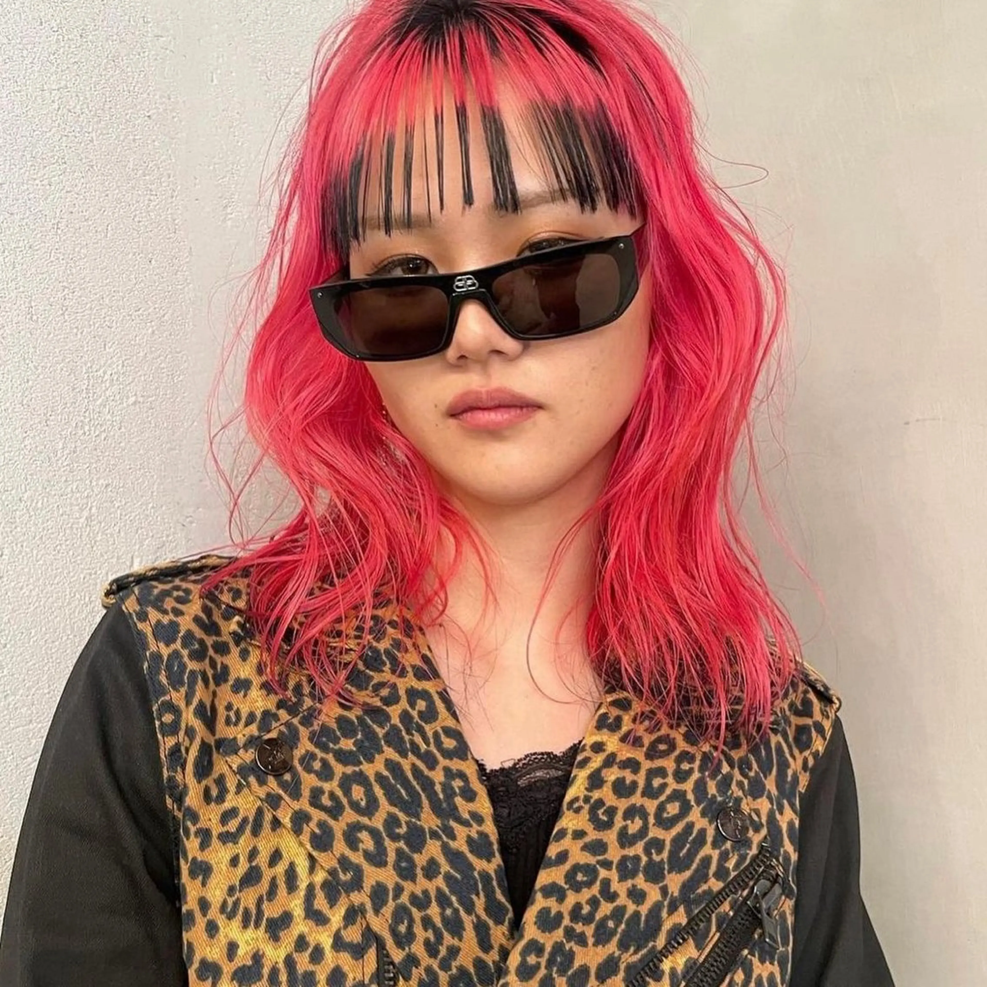 ミディアム カラー 花香竜太/エクステ /ハイトーンカラーのヘアスタイル