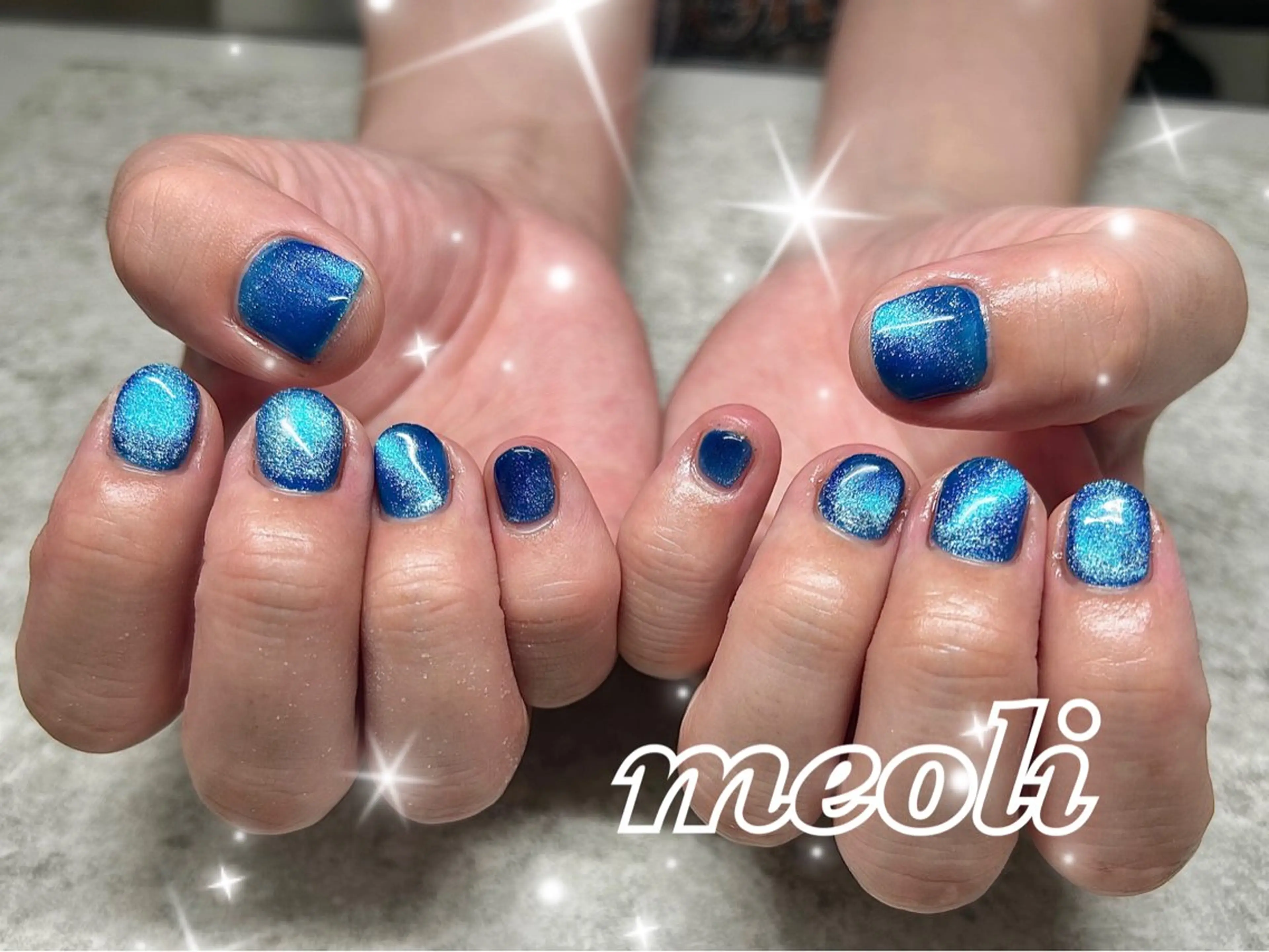ネイル マグネットネイル nail salon meoli アヤのネイルデザイン