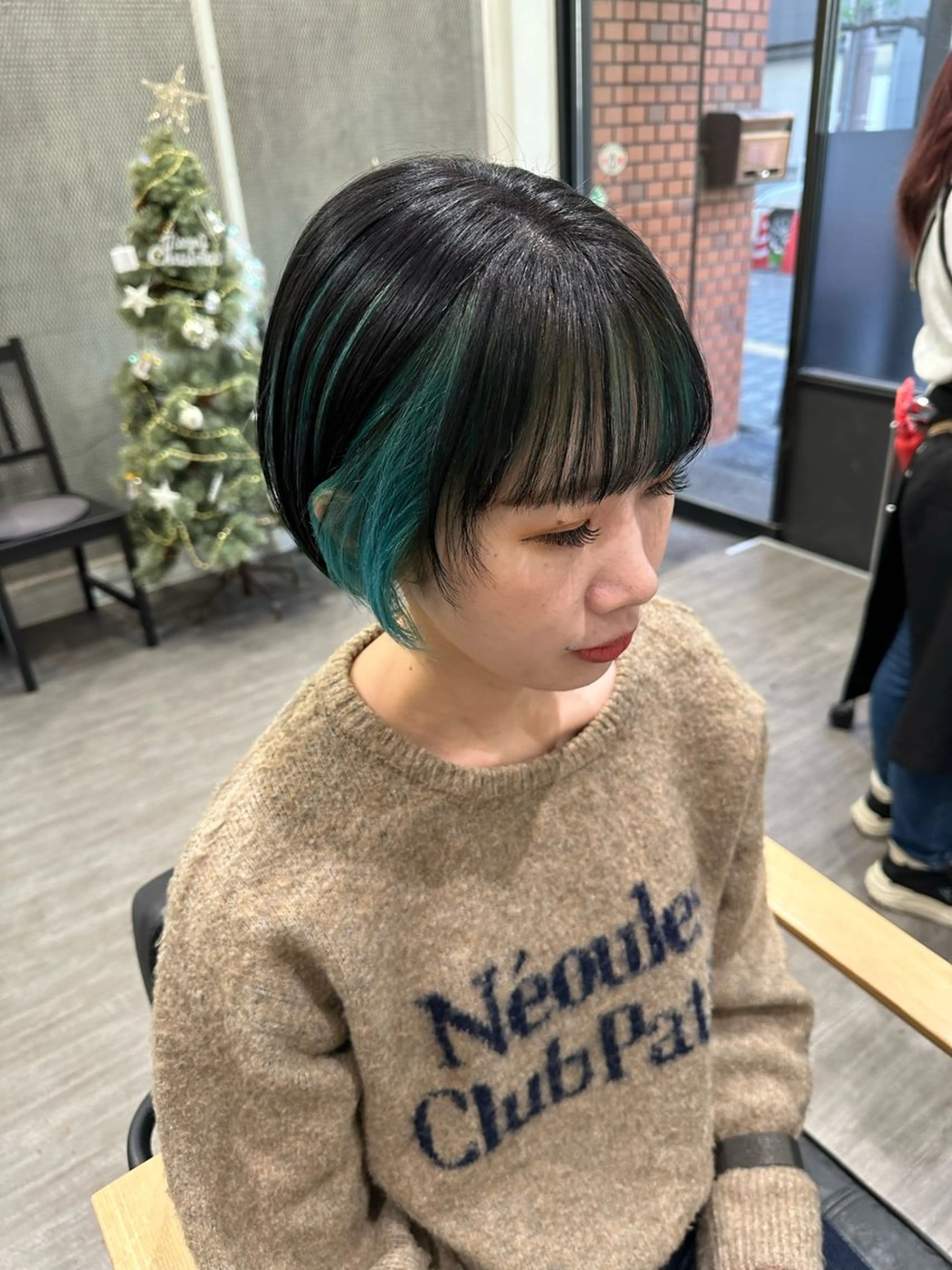 ショート カラー ヘアカラー トリートメント 艶髪レイヤー上田 紗也🇰🇷💗のヘアスタイル