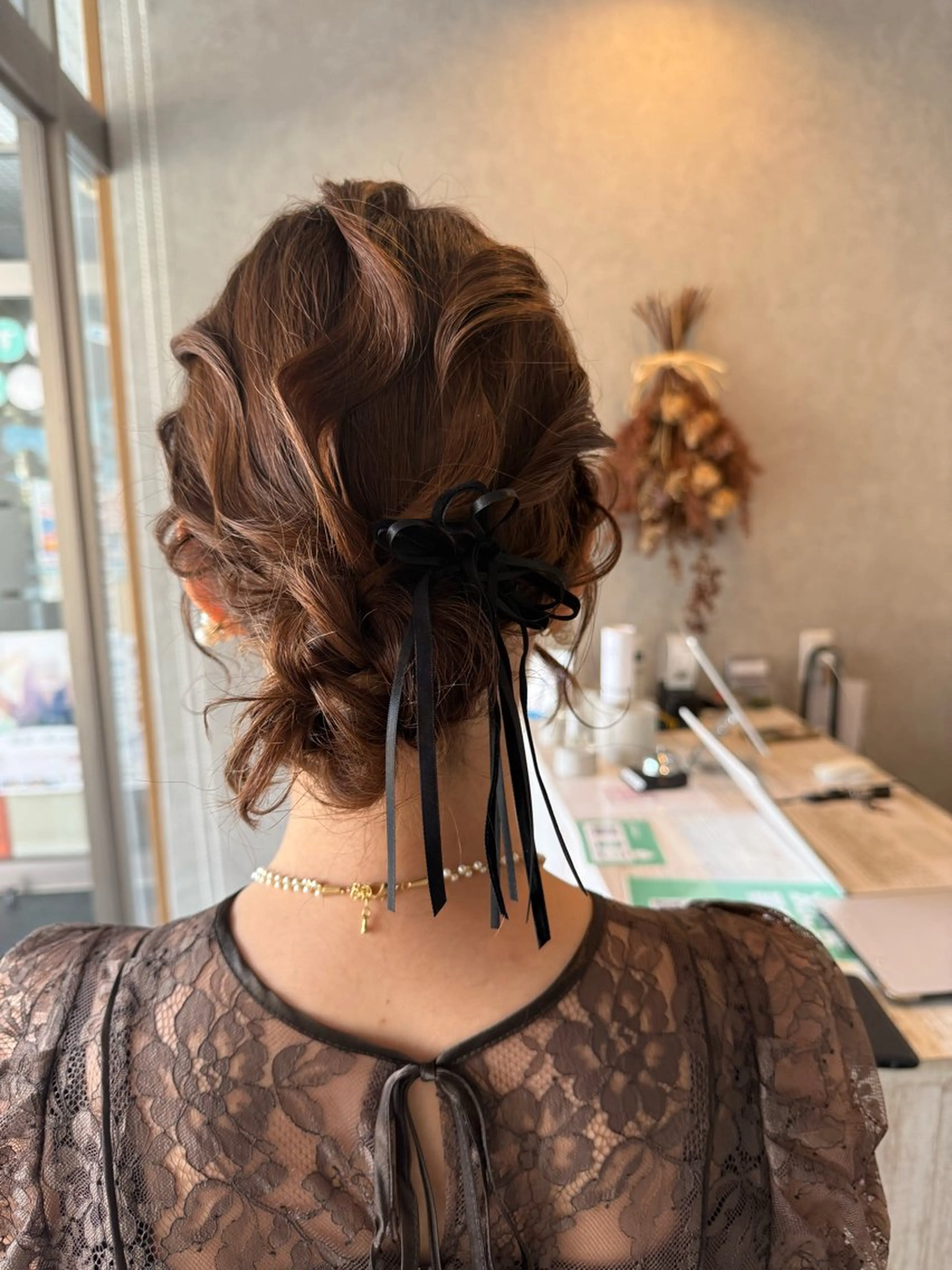 ヘアアレンジ ヘアセット Bish Yanaのヘアスタイル