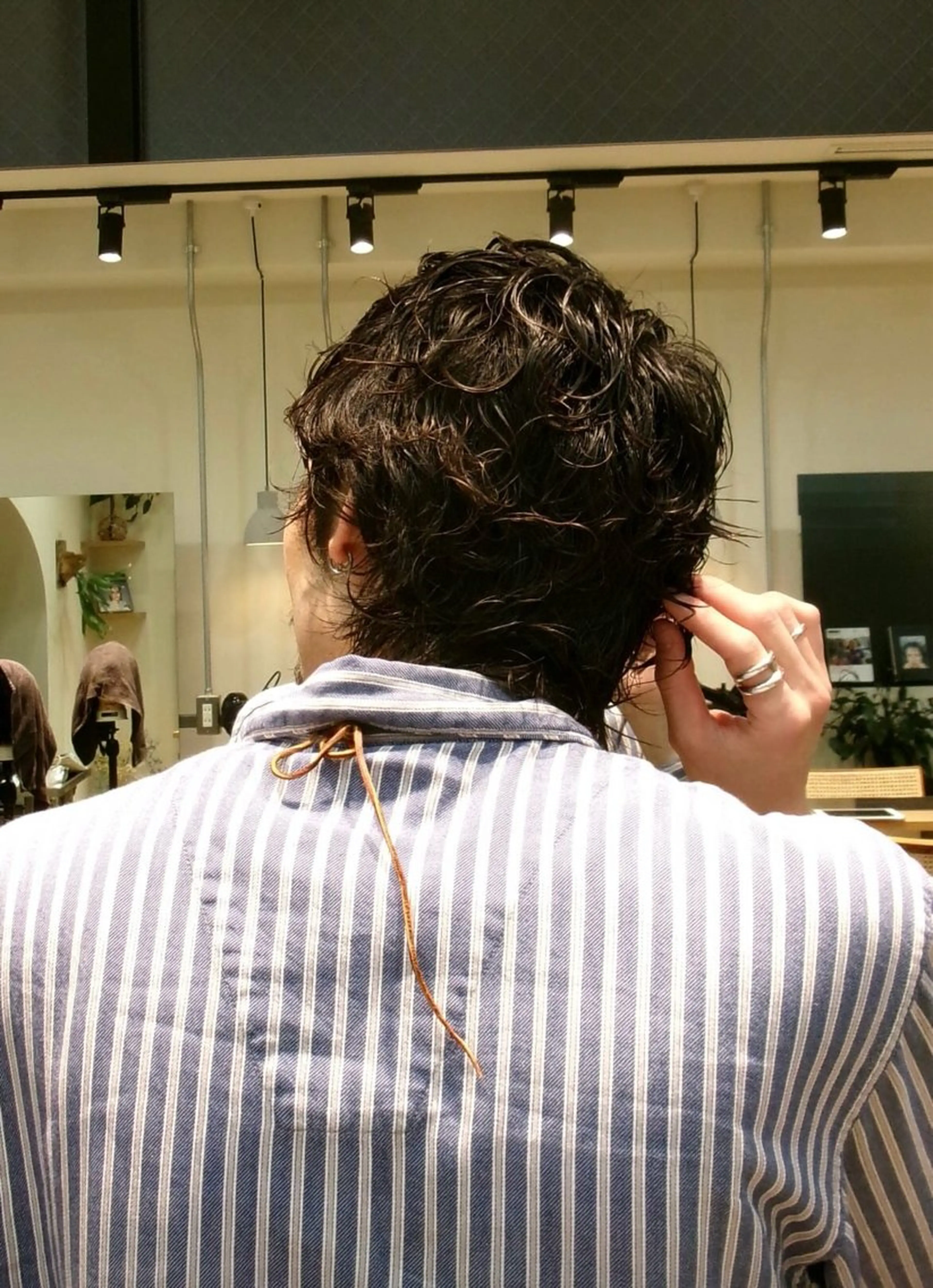 ショート パーマ メンズ デザインカット/ パーマ/nanaのヘアスタイル