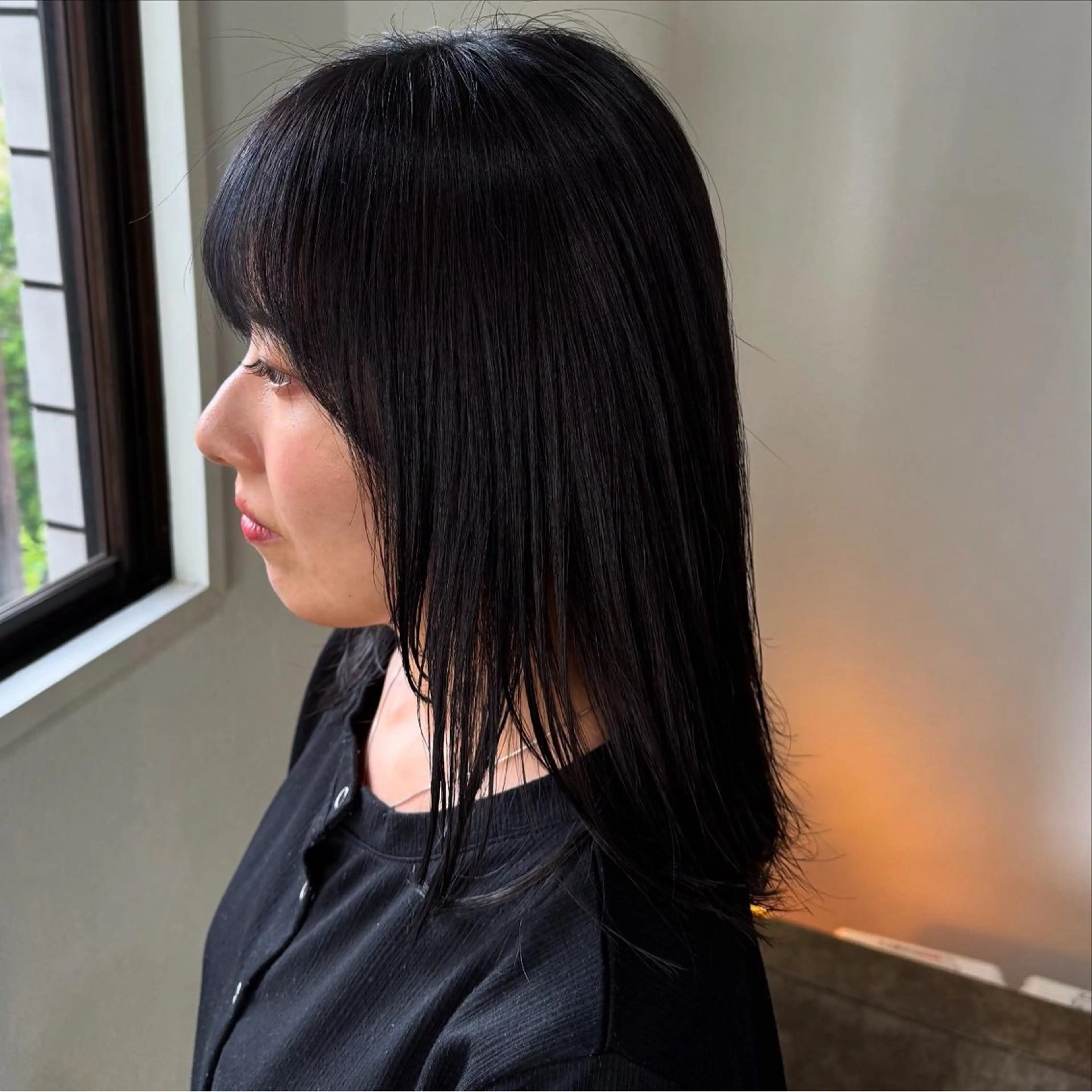 ミディアム レイヤーカット カット ヘアカラー ヘッドスパ 艶カラー/レイヤー Mio🌸のヘアスタイル