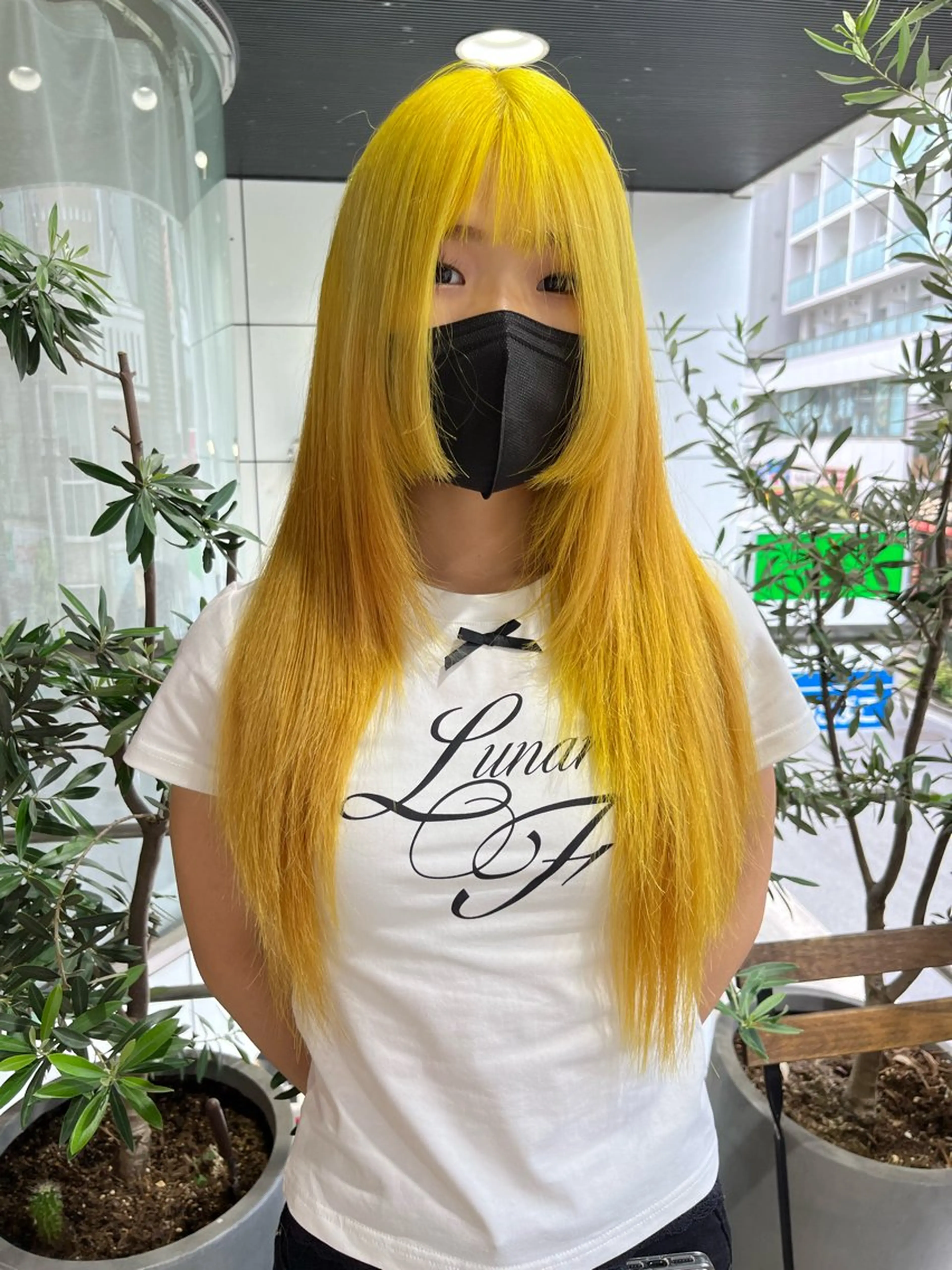 ロング カラー 💖デザインカラー/ タダ ハナカ💖のヘアスタイル