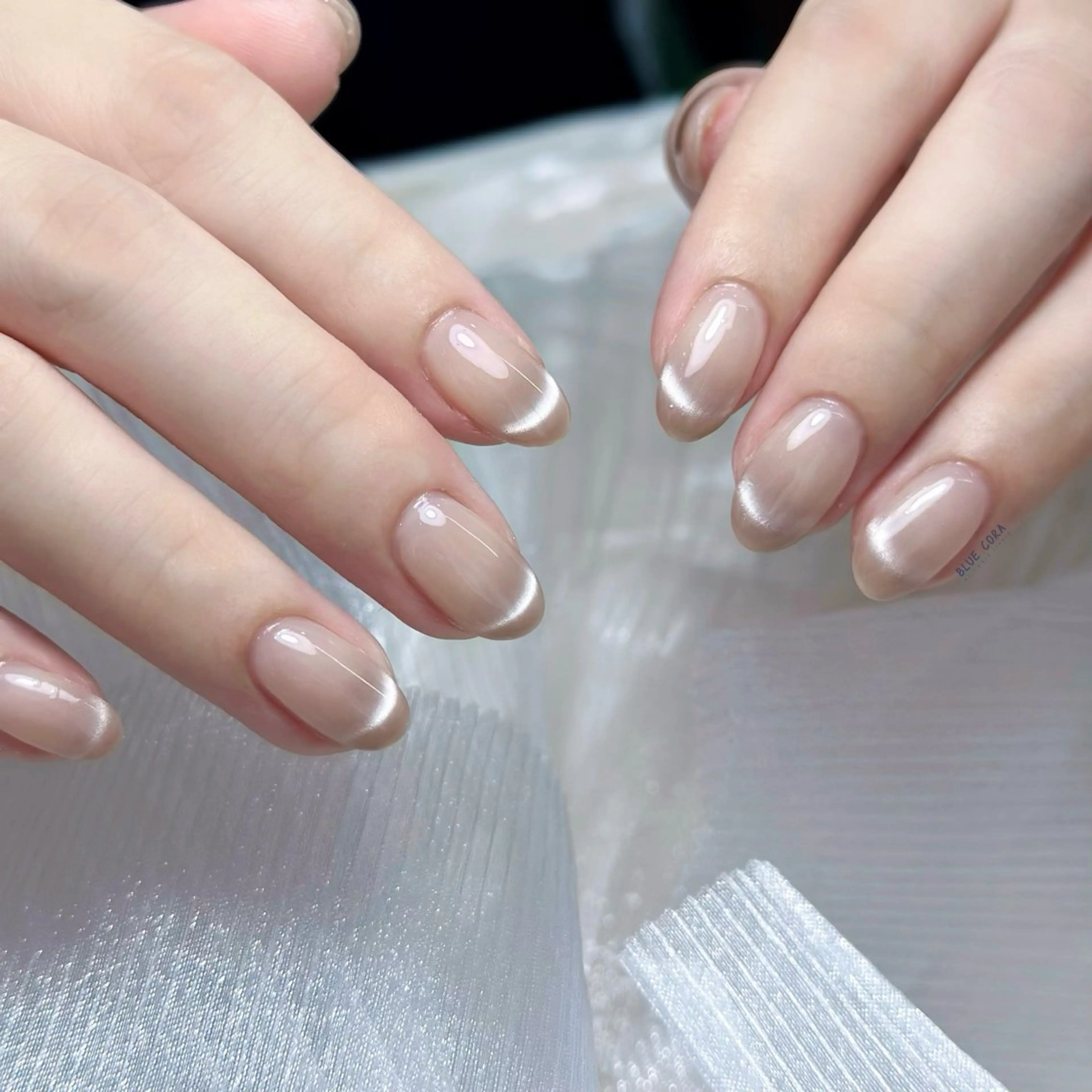 ネイル クリアネイル マグネットネイル ハンドネイル ハンドケア BLUE CORA所属・BLUE CORAのネイルデザイン