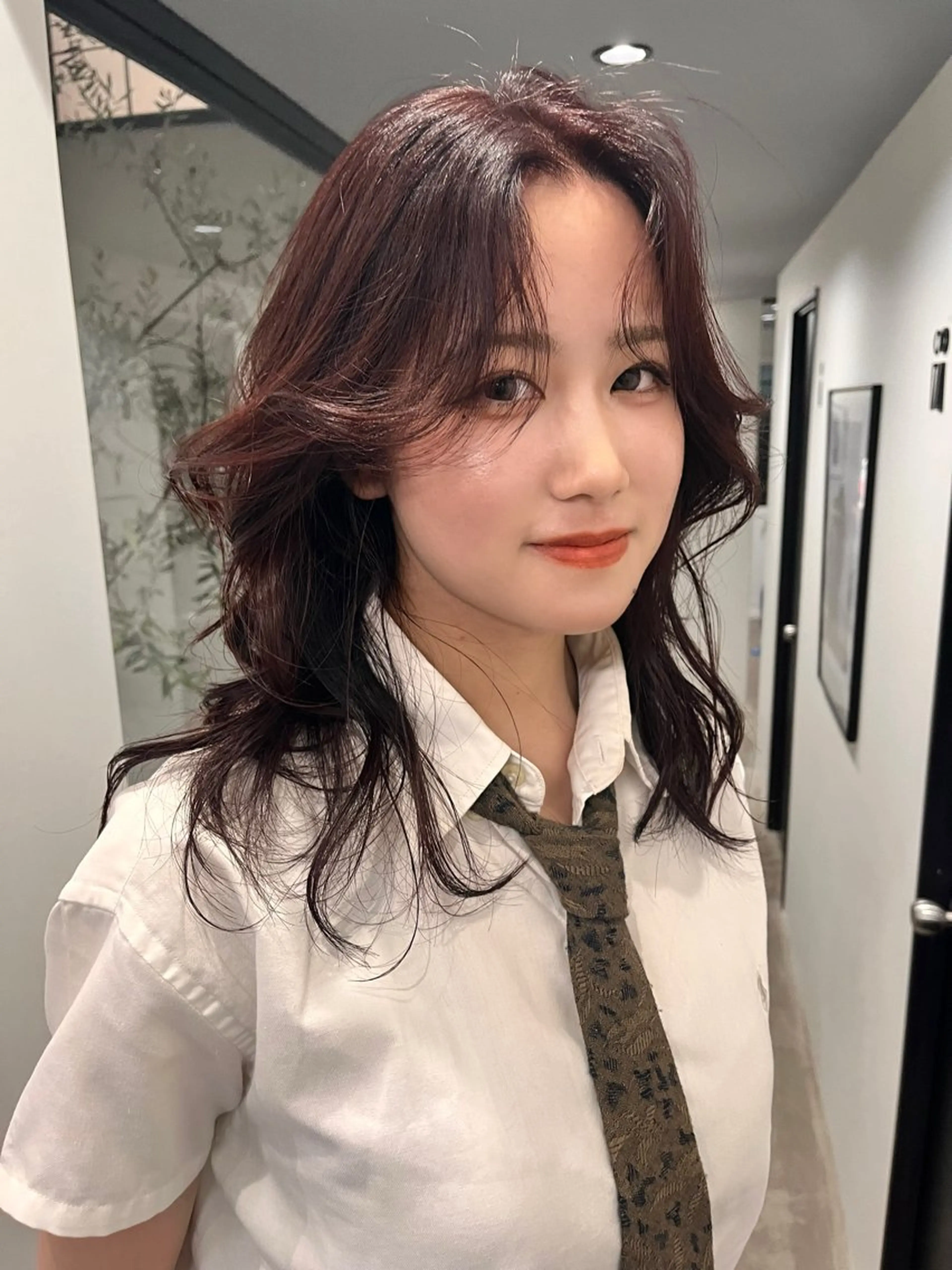 セミロング 韓国風ヘア SalonEF 名駅店所属・SalonEF 芽生/MEIのマツエク・マツパデザイン