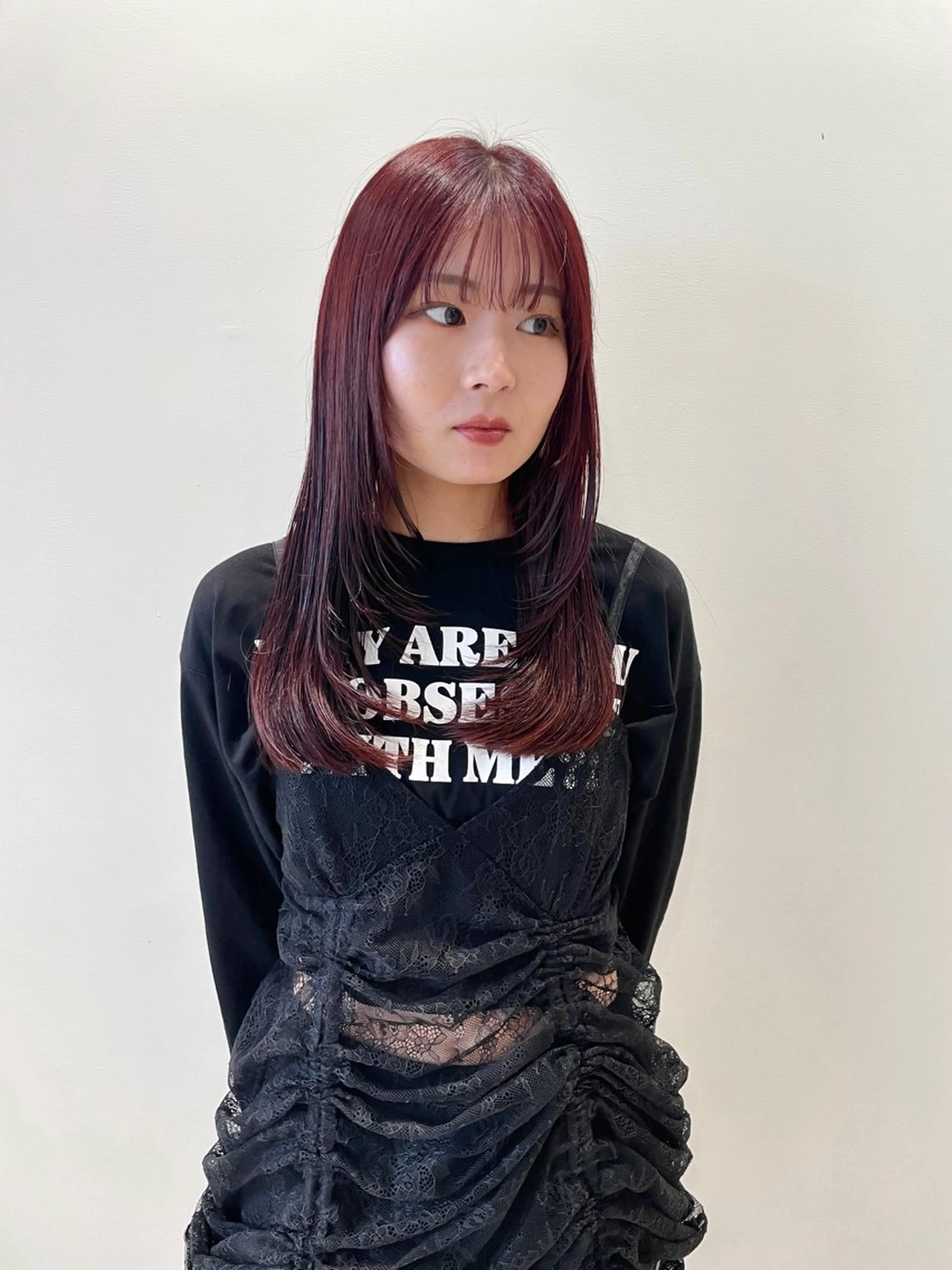 ロング カット 林 千聖のヘアスタイル