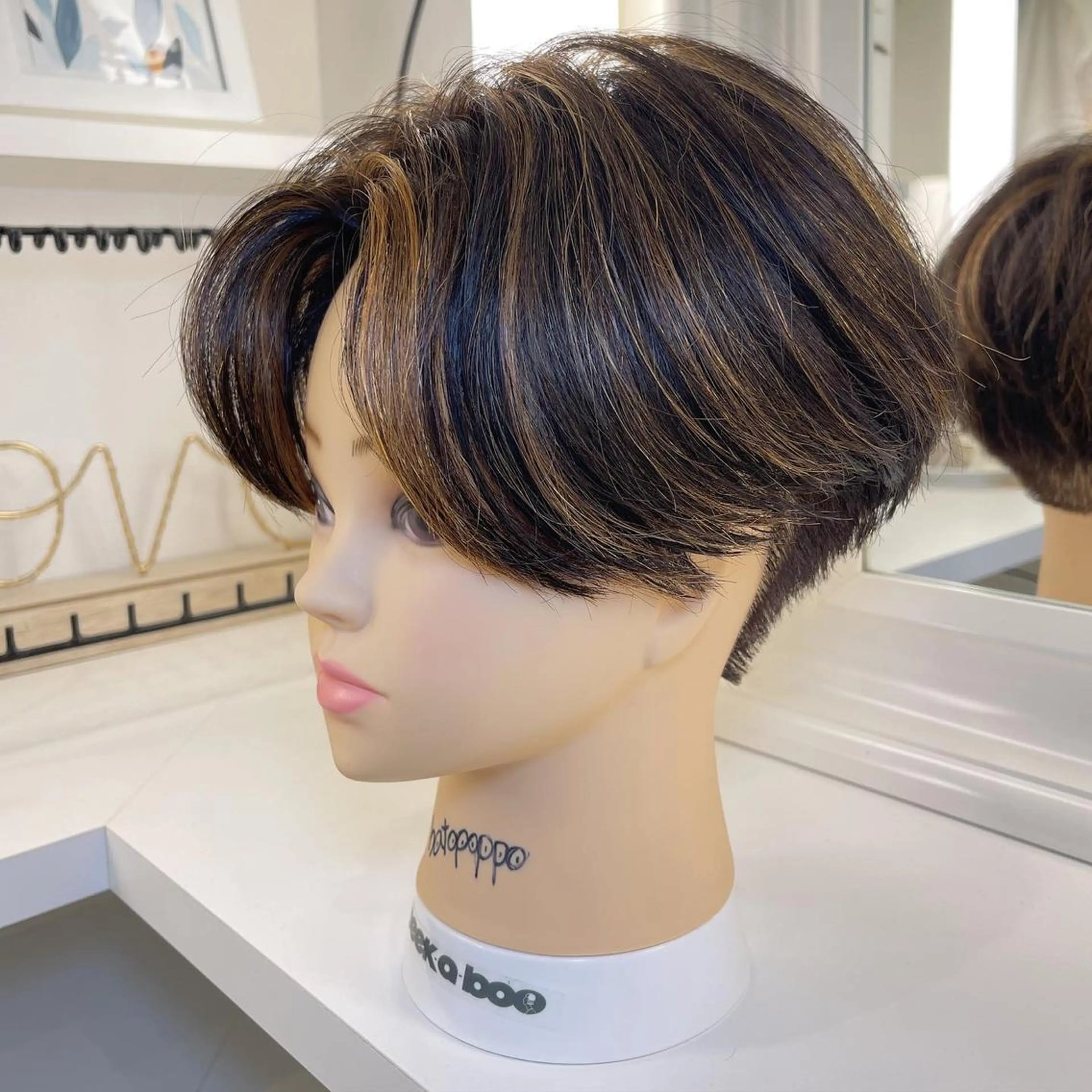 カラー メンズ メンズハイライト ハイライトカラー CARE SHINSAIBASHI所属・縮毛・酸性ストレート 専門 今井のヘアスタイル