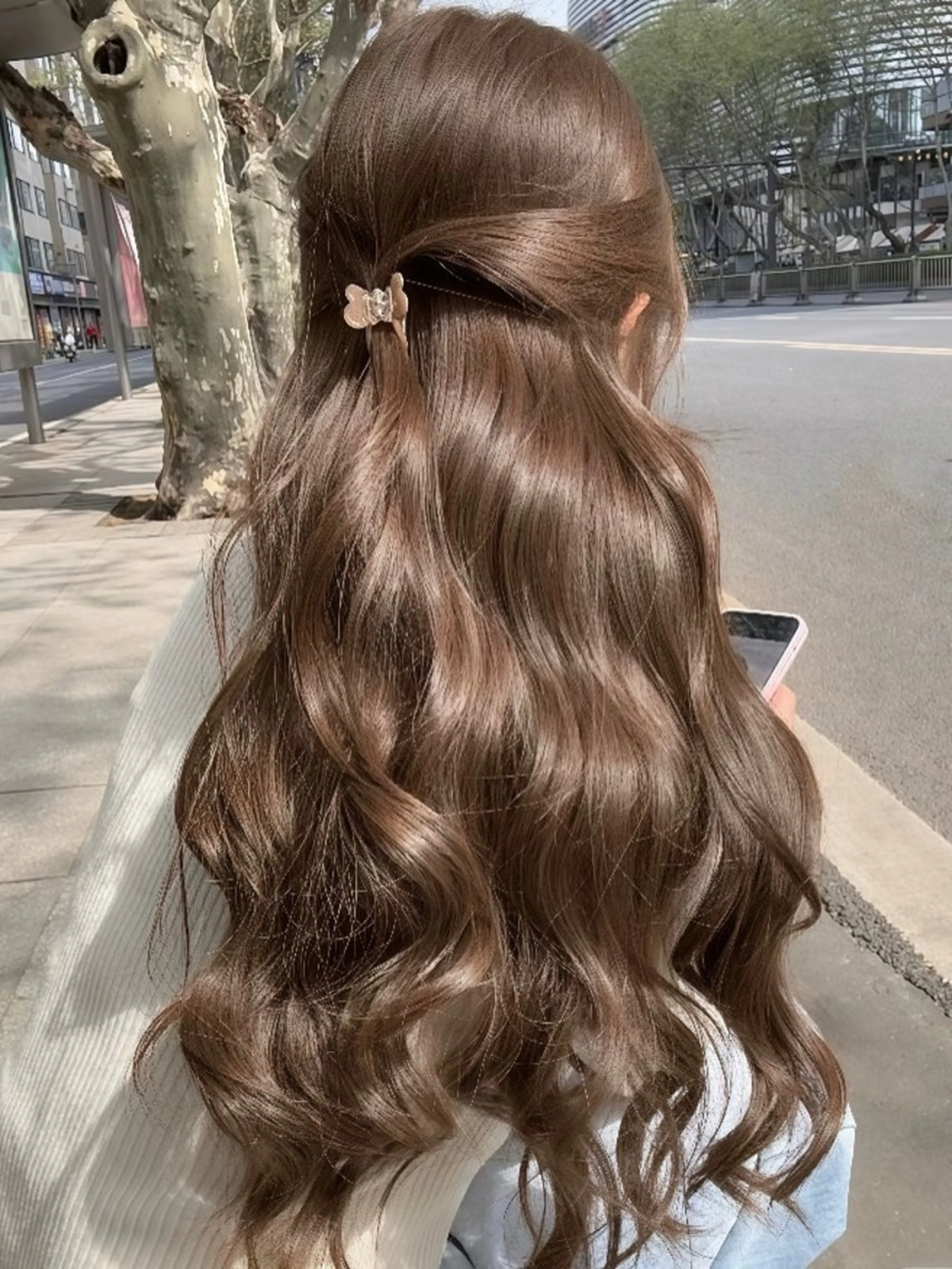ロング カラー ヘアアレンジ ベージュカラー ブリーチ ブラウンカラー 透明感カラー ダブルカラー ヘアカラー トリートメント ヘアセット 赤み消し🫧韓国ヘア 🫧藤岡誠也のヘアスタイル