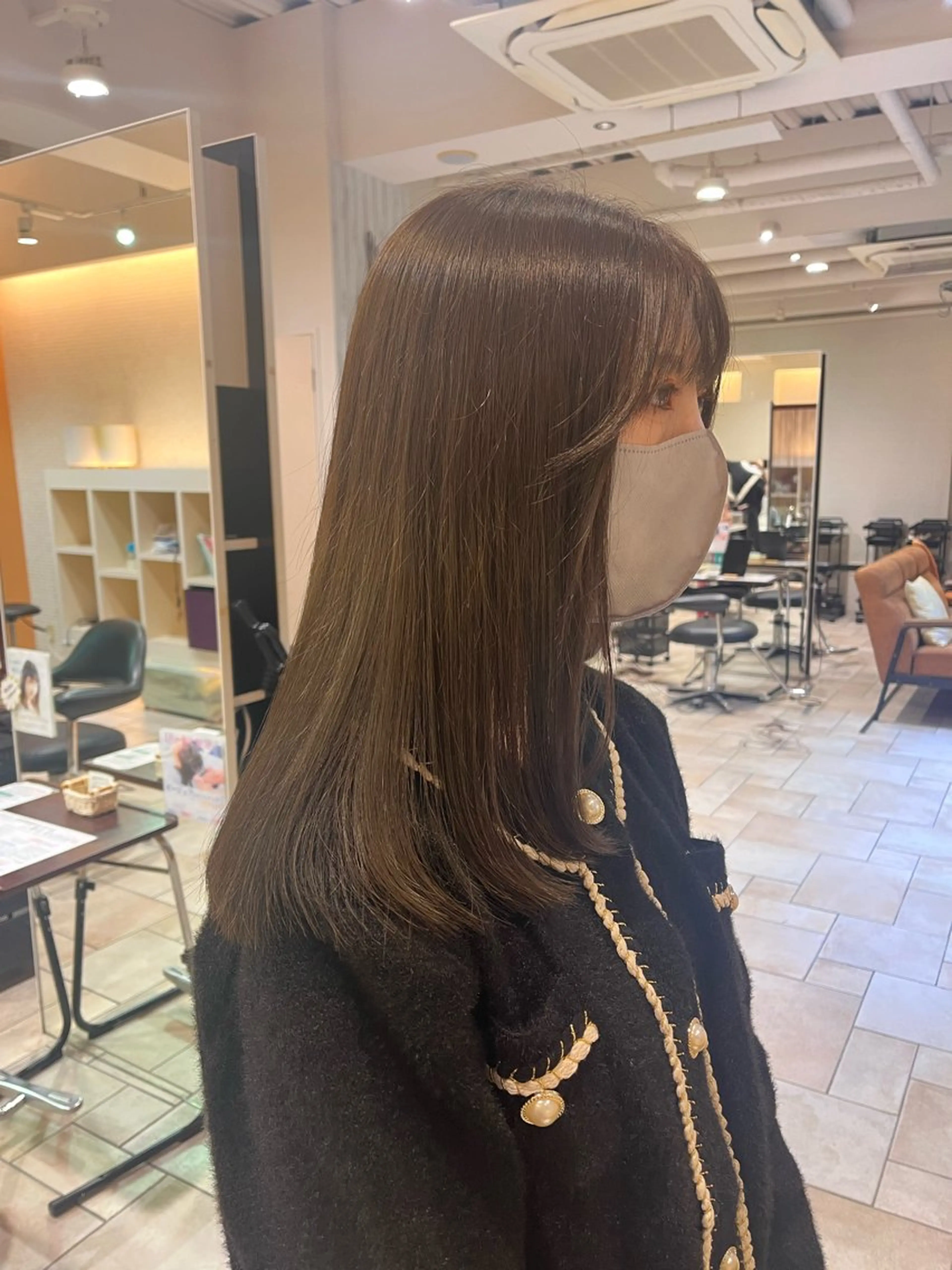 セミロング レイヤー/暖色/ 髪質改善/永礼芳果のヘアスタイル