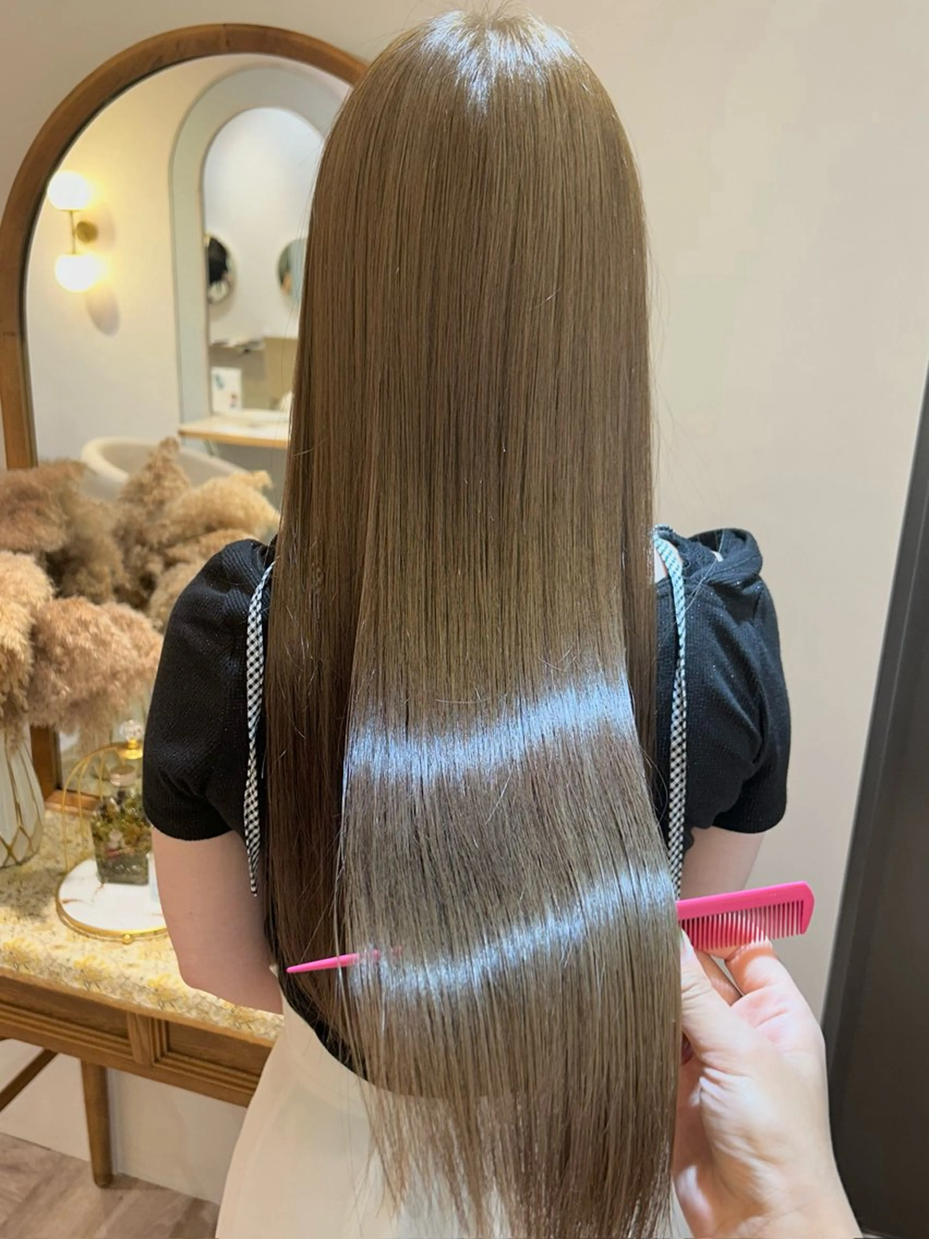 ロング カラー ベージュカラー ヘアカラー トリートメント ♡M I  K U♡ 大宮髪質改善♡のヘアスタイル