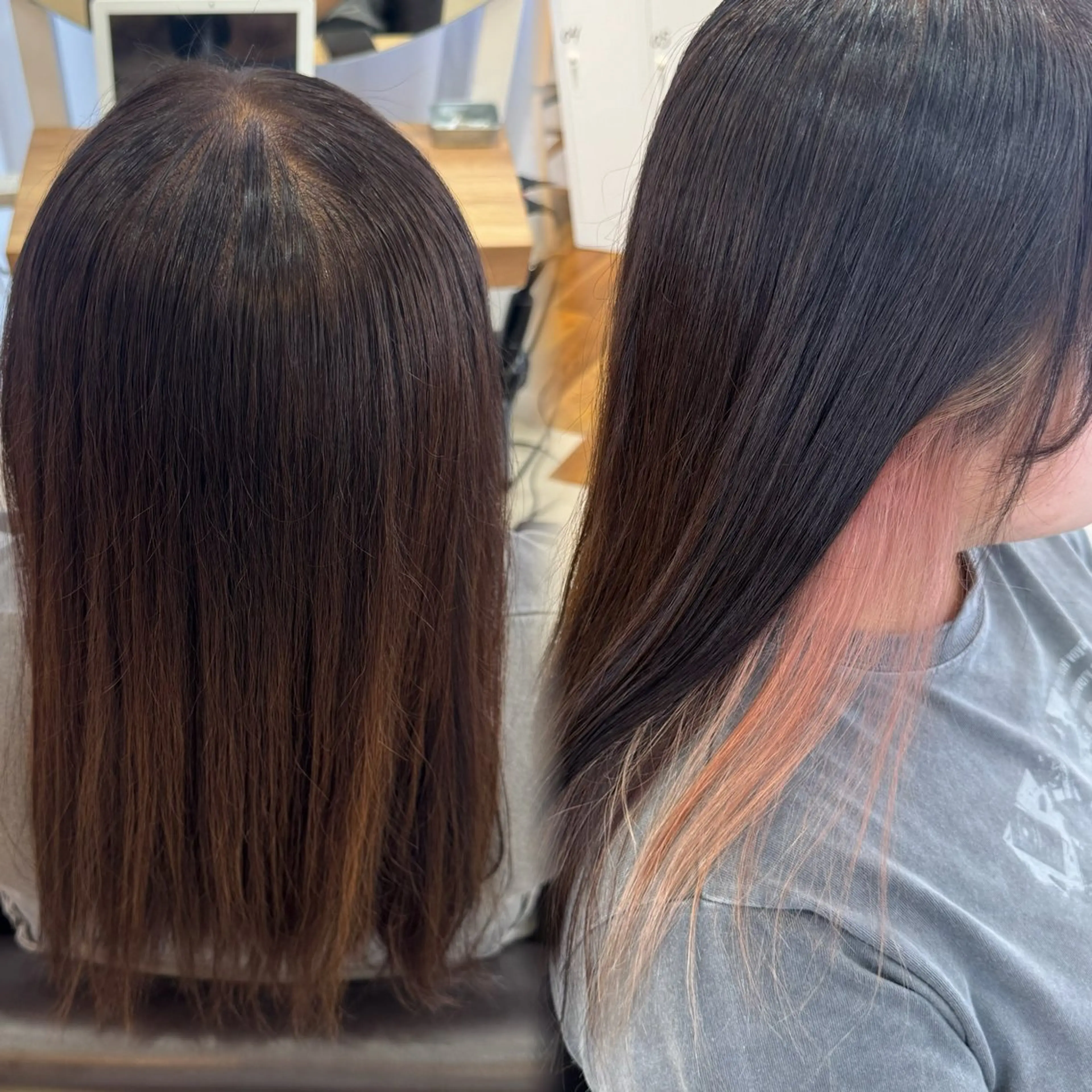 セミロング ヘアカラー Agu hair 粉河のヘアスタイル