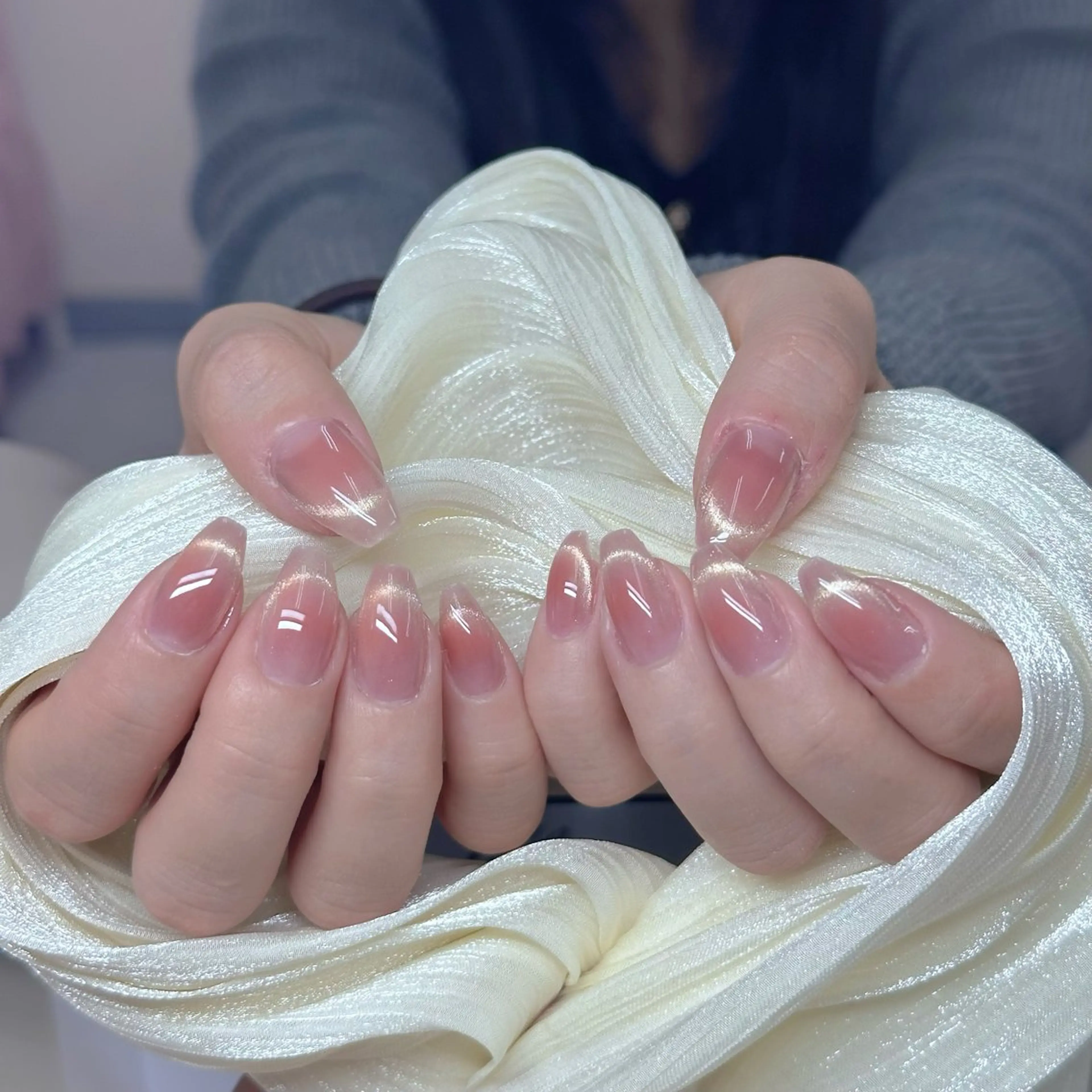 ネイル フレンチネイル マグネットネイル ハンドネイル lucky nail所属・KA Iのネイルデザイン