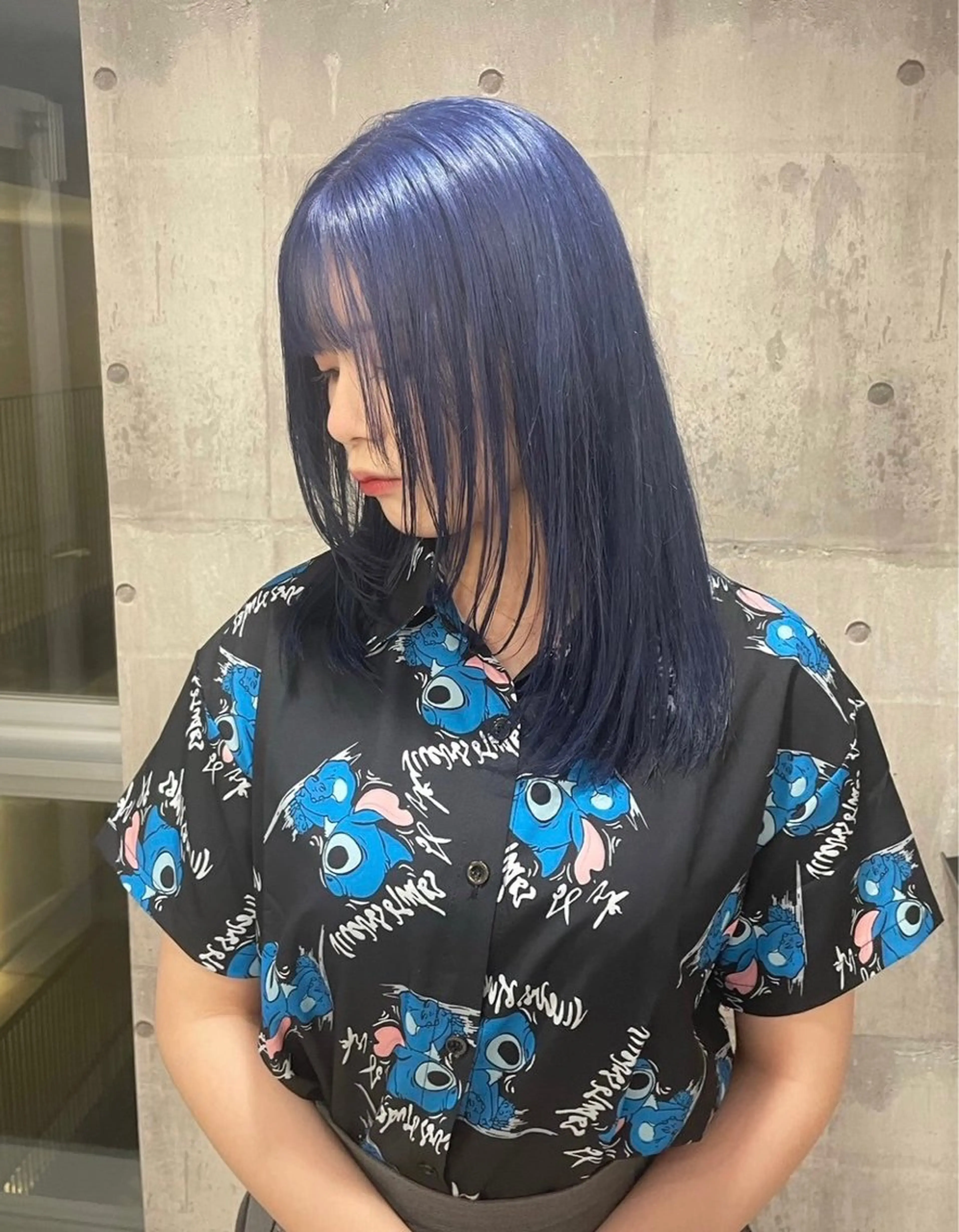 セミロング カラー ヘアアレンジ メンズ のん🎀ハイトーン/ レイヤーカット🐳のヘアスタイル