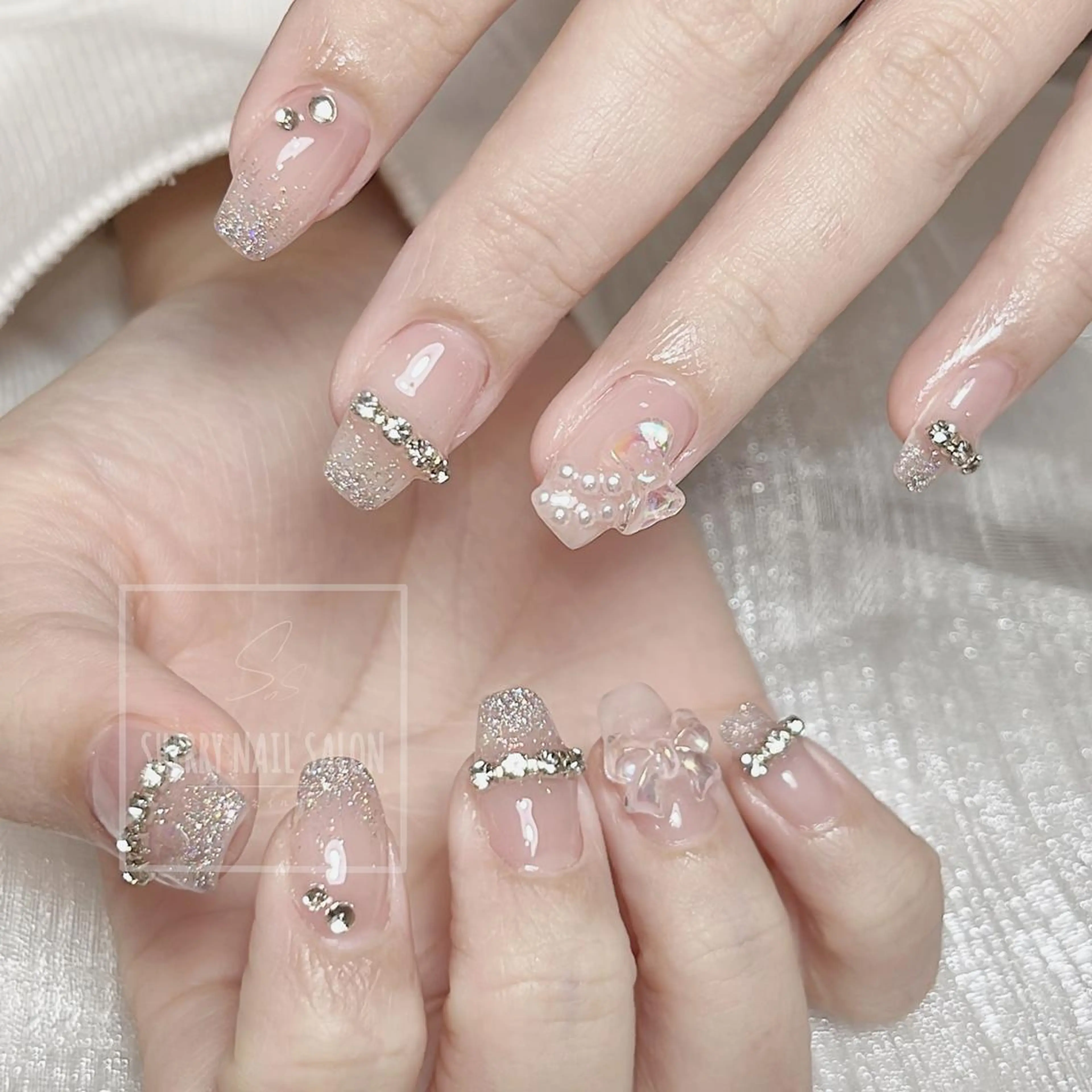 ネイル アートネイル チークネイル フレンチネイル ジェルネイル グラデーション moe自宅ネイルサロン所属・萌 自宅ネイルサロンのネイルデザイン