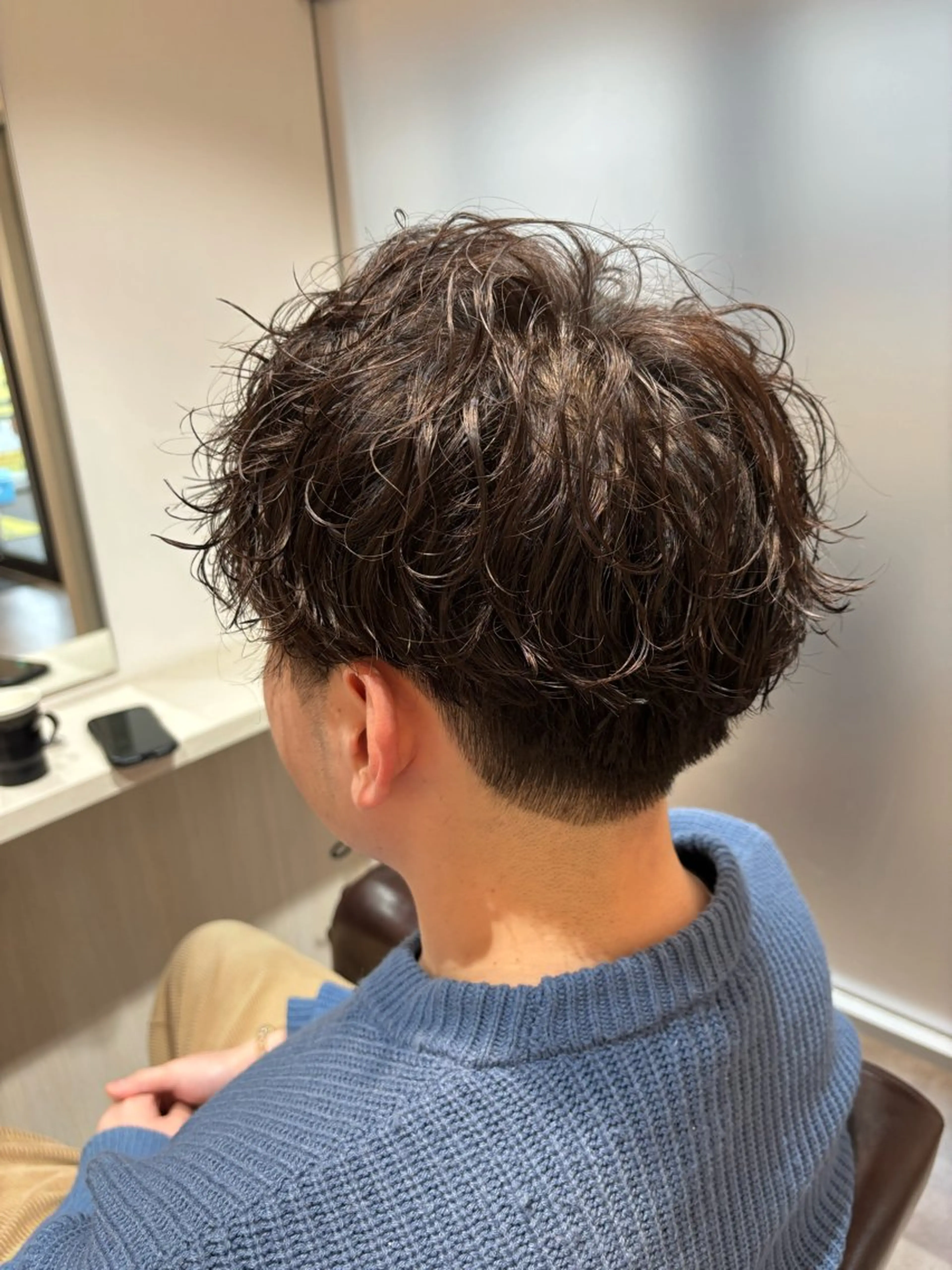 メンズ マッシュ メンズパーマ 刈り上げ カット パーマ メンズ特化✨パーマ Atria横浜コンダのヘアスタイル