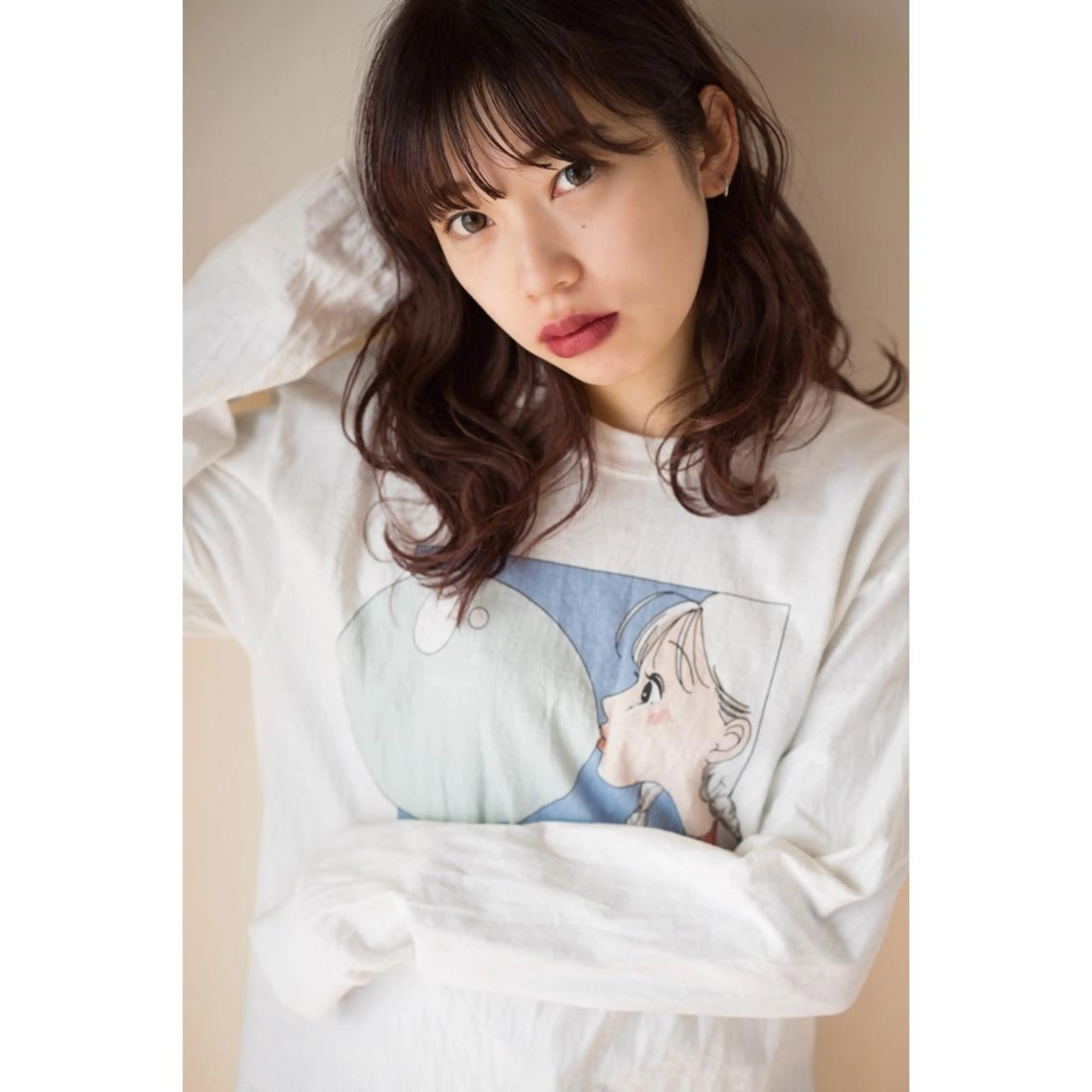 セミロング パープルカラー カット ヘアカラー トリートメント BLANC所属・黒崎 伸治のヘアスタイル