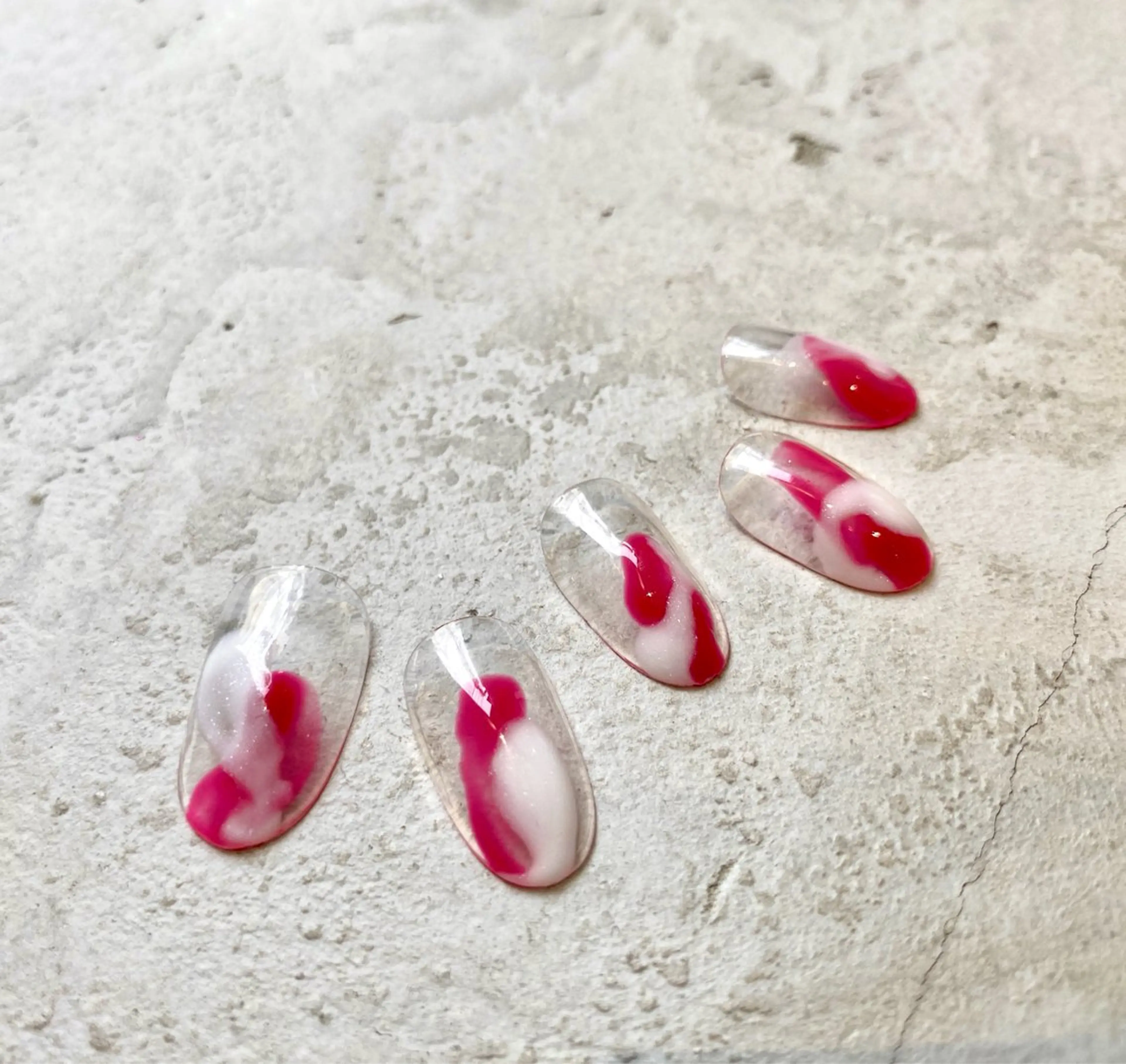 ネイル クリアネイル ニュアンスネイル Art Hanabi所属・Art Hanabi ミリのネイルデザイン