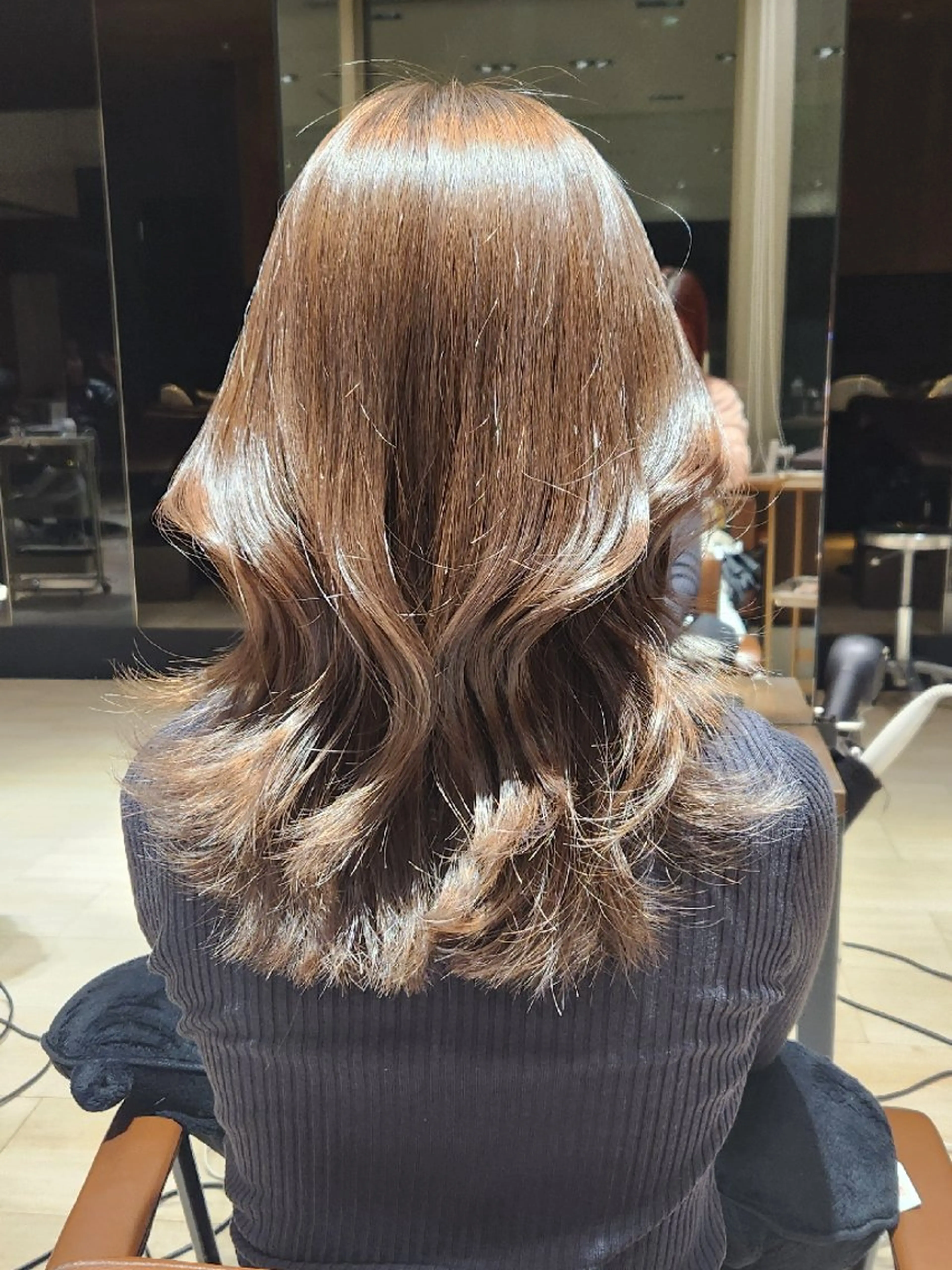 ミディアム カット トリートメント Nanako。/韓国 ヘア/顔周りカットのヘアスタイル