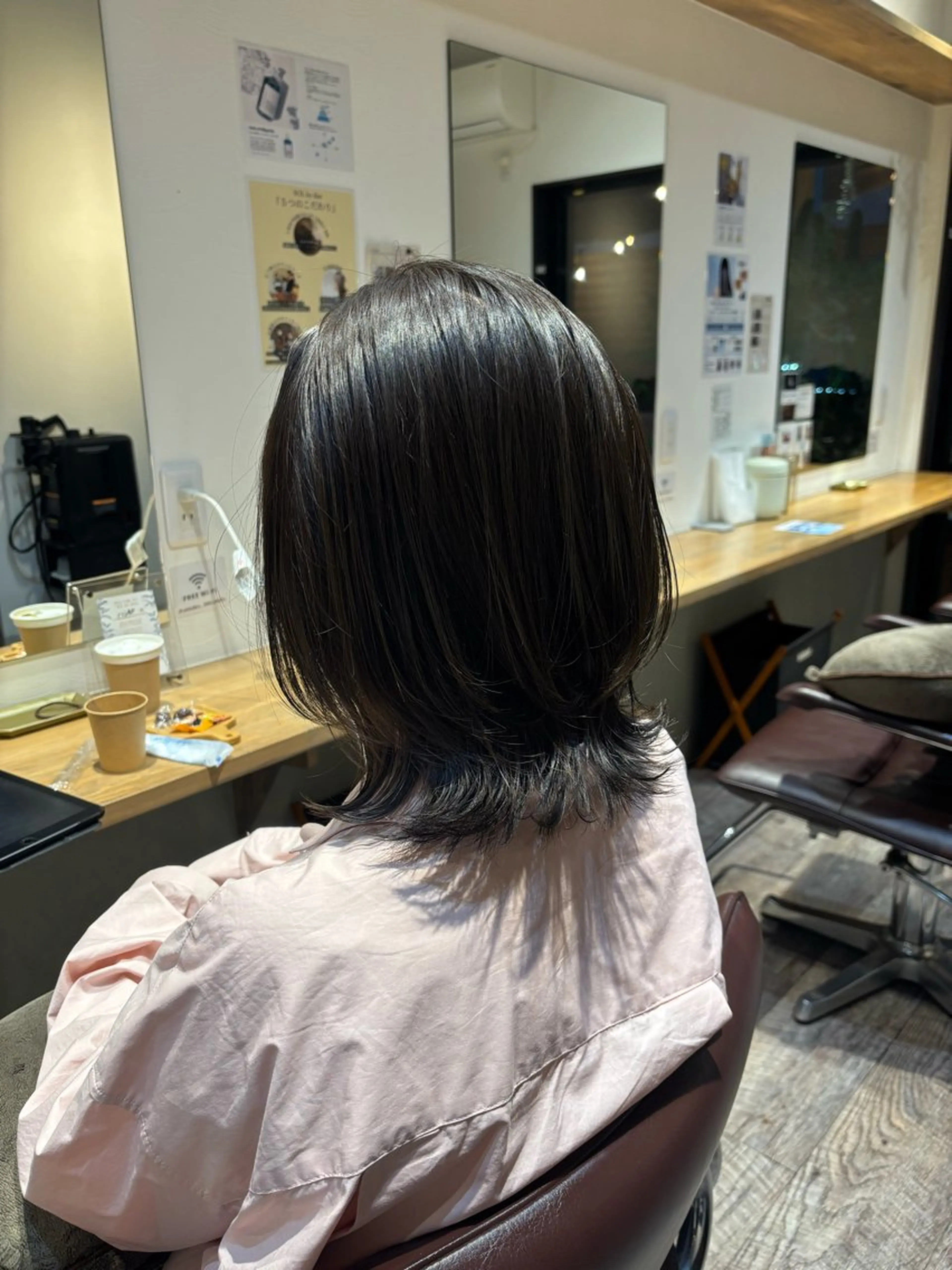 ミディアム カット ヘアカラー トリートメント マツムラ ミサキのマツエク・マツパデザイン