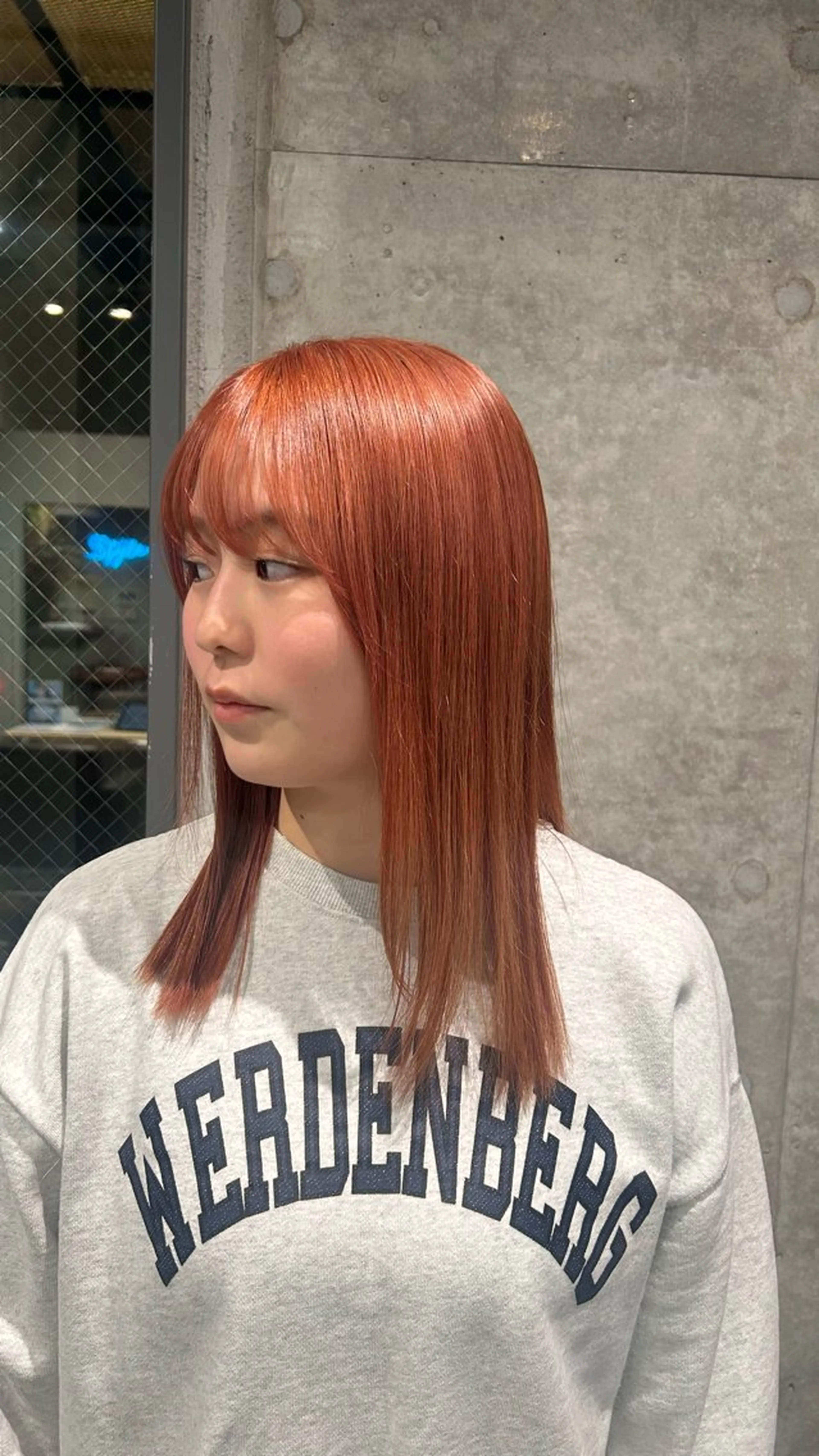 セミロング ヘアカラー 透明感カラー/縮毛/ chino🍀のヘアスタイル