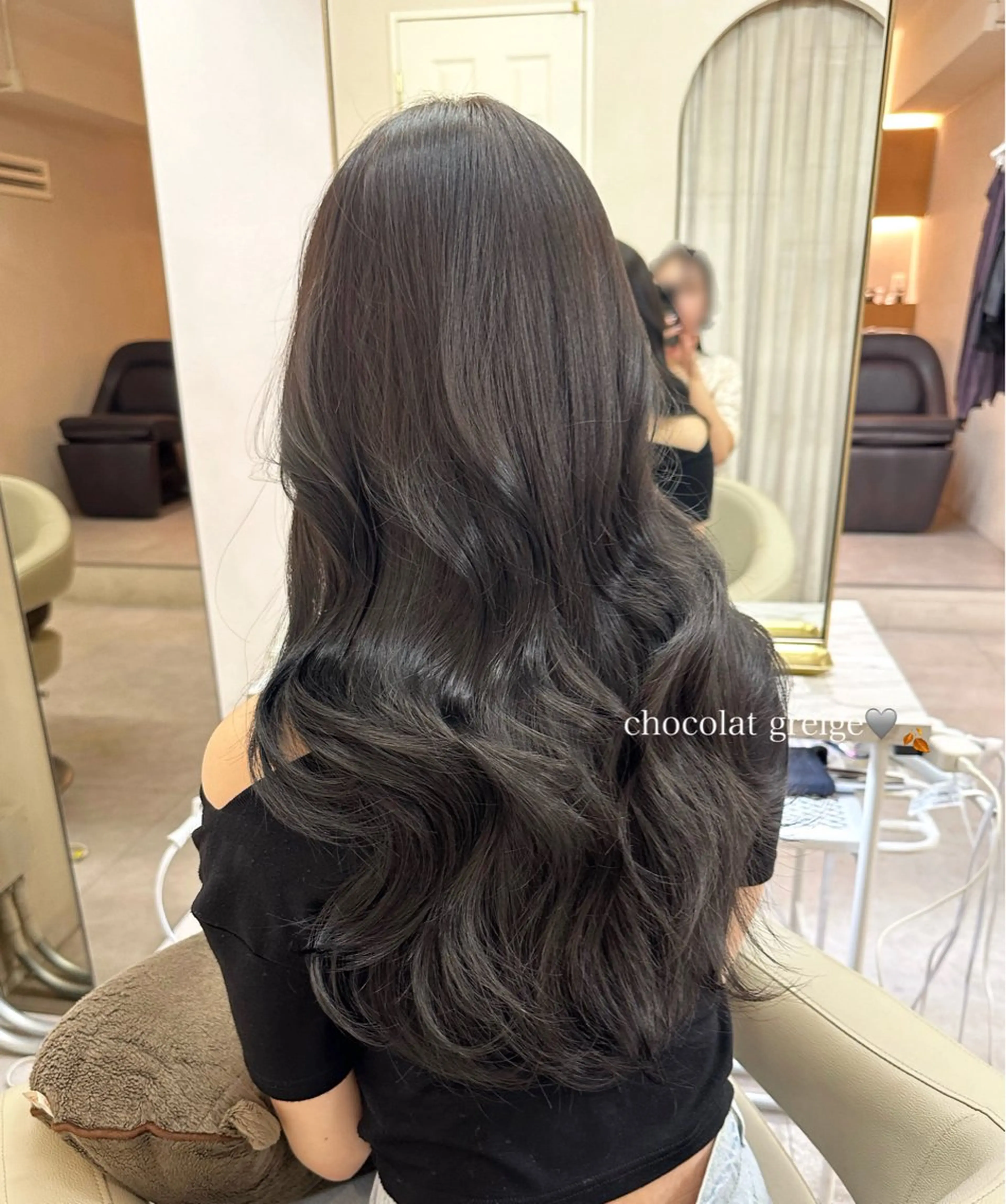 ロング カラー 韓国ヘア🦢🖤 Sayumiのヘアスタイル