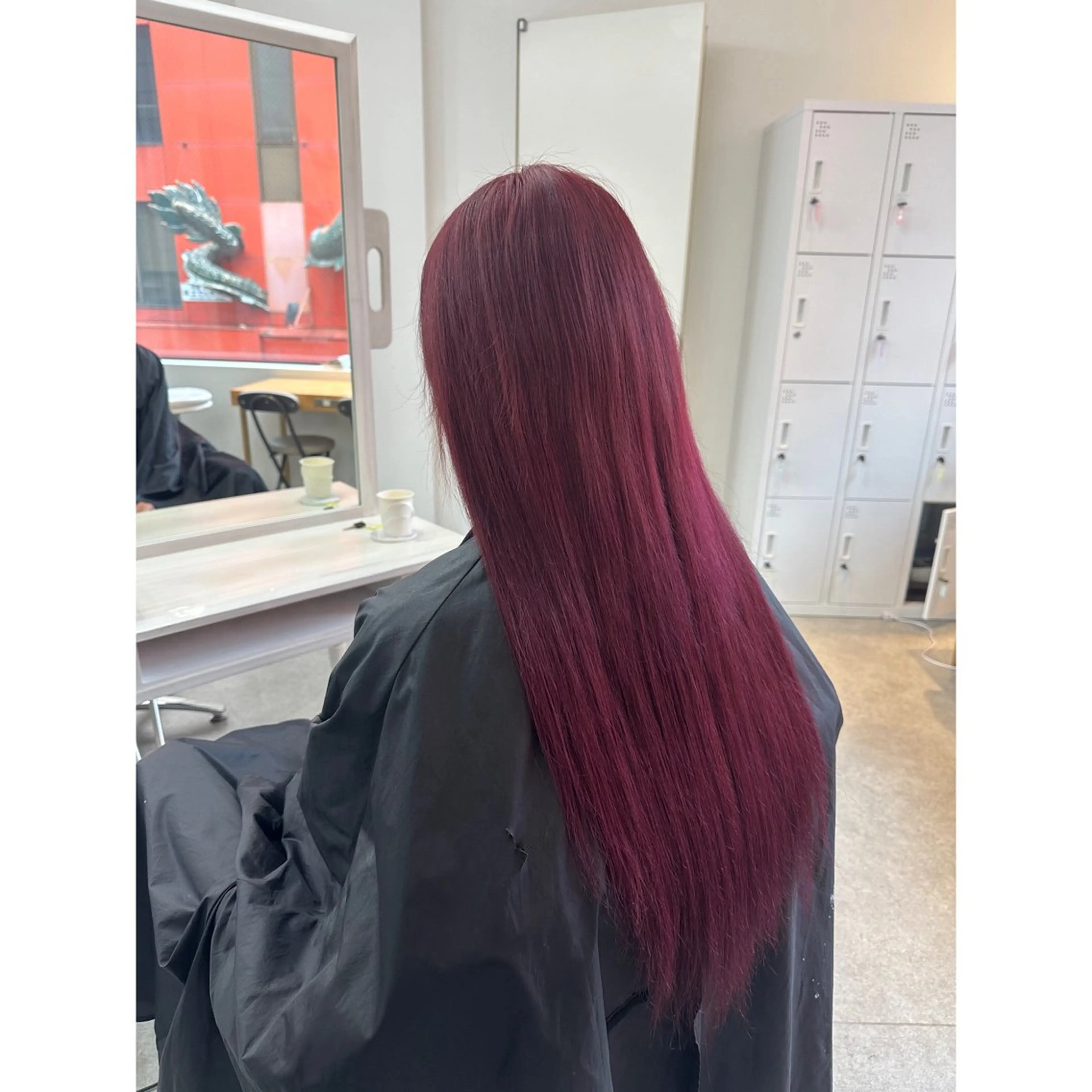 ロング ヘアカラー エクステ 韓国ヘア×ハイトーン AYA💫のヘアスタイル