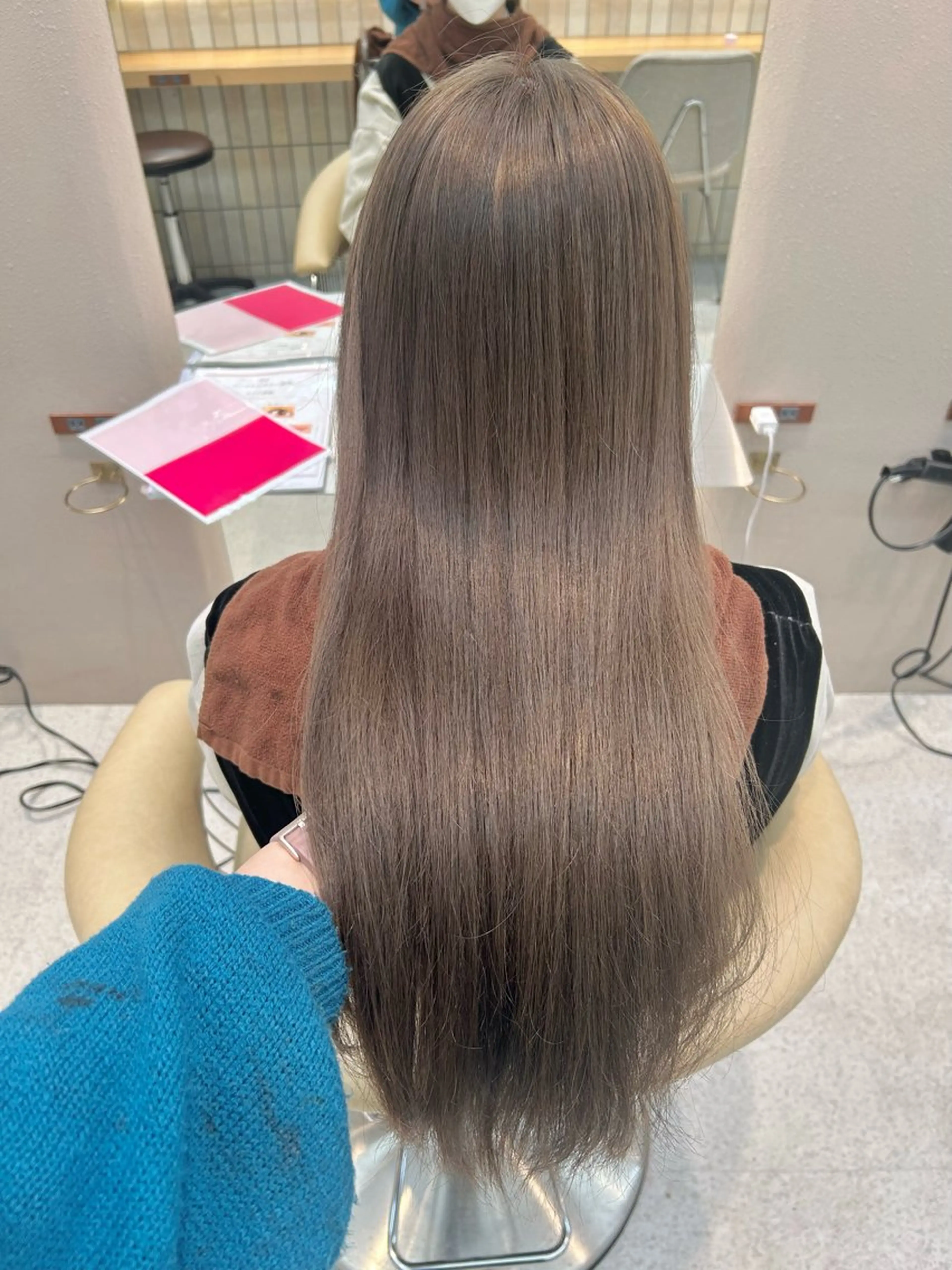 ロング カラー 暖色カラ-ෆ˚顔周り 🎀ོ白岩亜実🎀ོのヘアスタイル