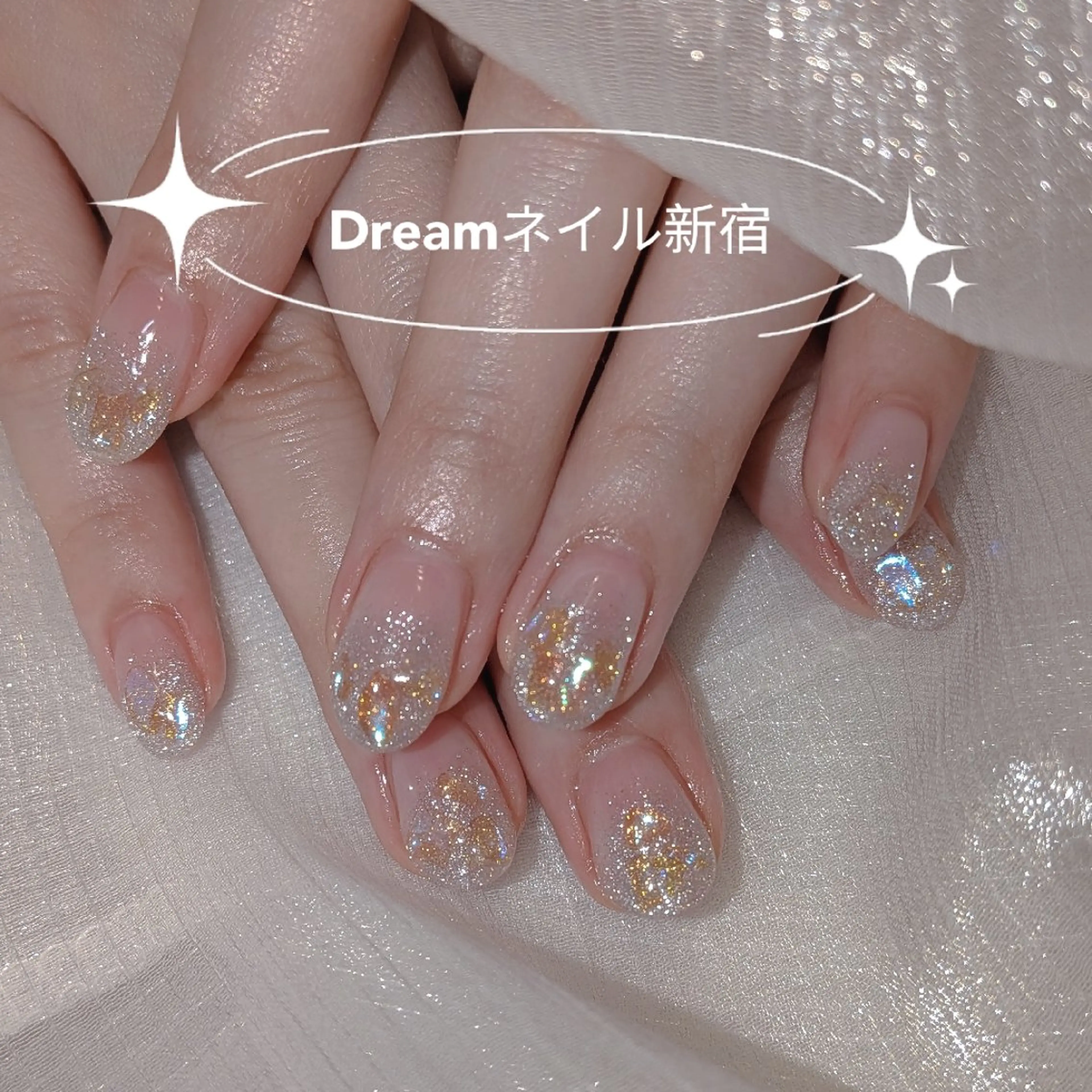 ネイル ハンドネイル ネイリストゆか💅 長さだし、深爪矯正のネイルデザイン
