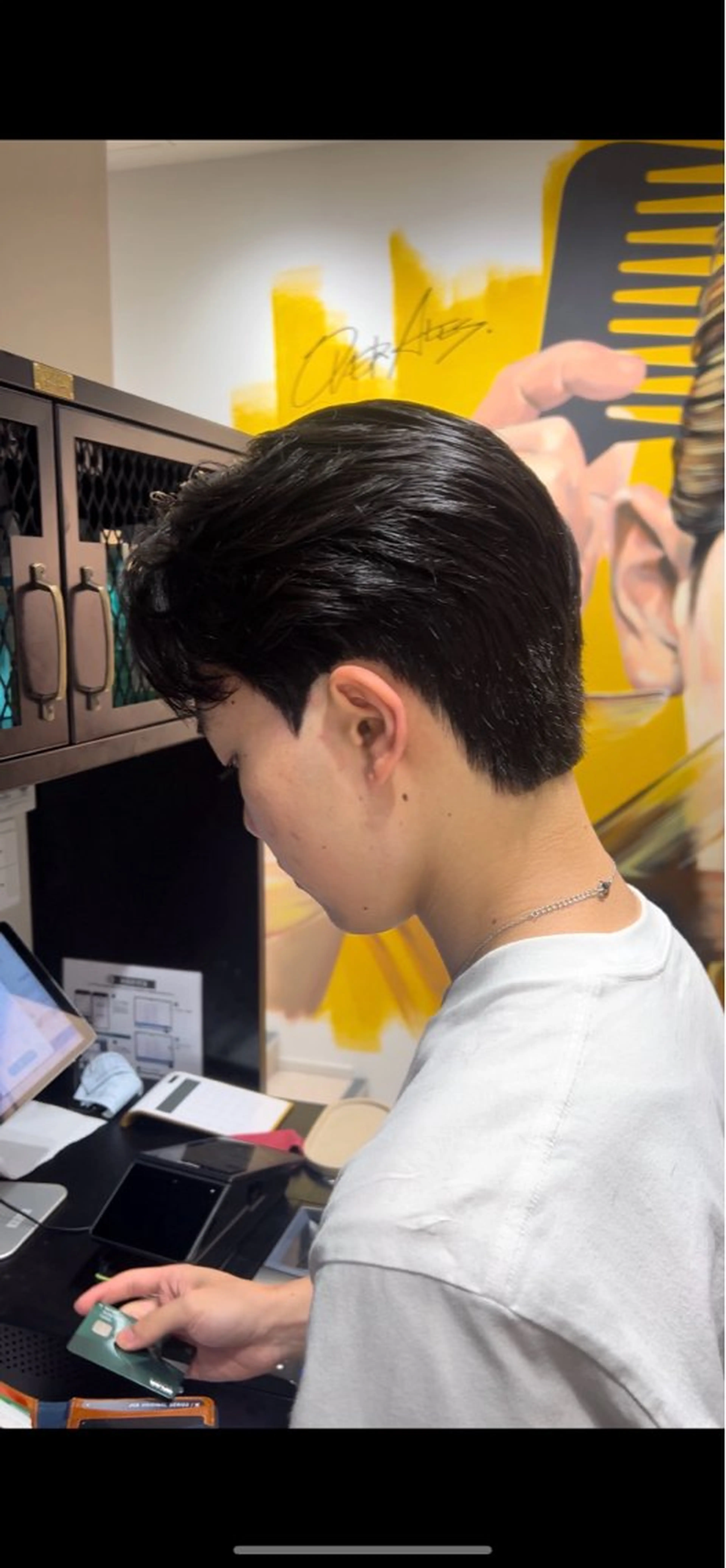 ショート パーマ メンズ ダウンパーマ メンズ韓国風 メンズパーマ 韓国風ヘア ダウンパーマ/ 韓流ヘア/下栃棚渚のヘアスタイル