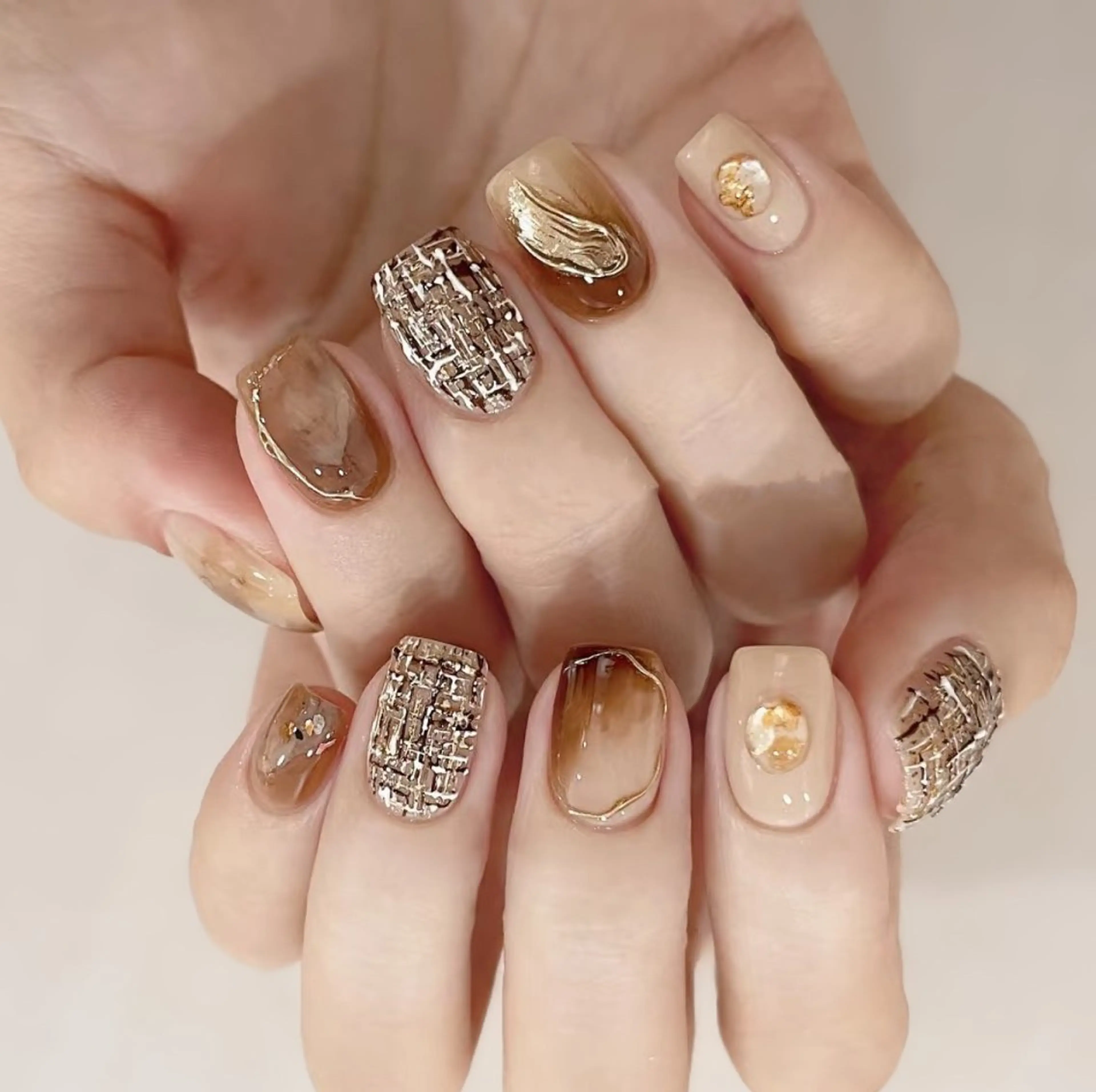 ネイル アートネイル チークネイル 長さ出し フレンチネイル ジェルネイル YK Beauty Salonのマツエク・マツパデザイン