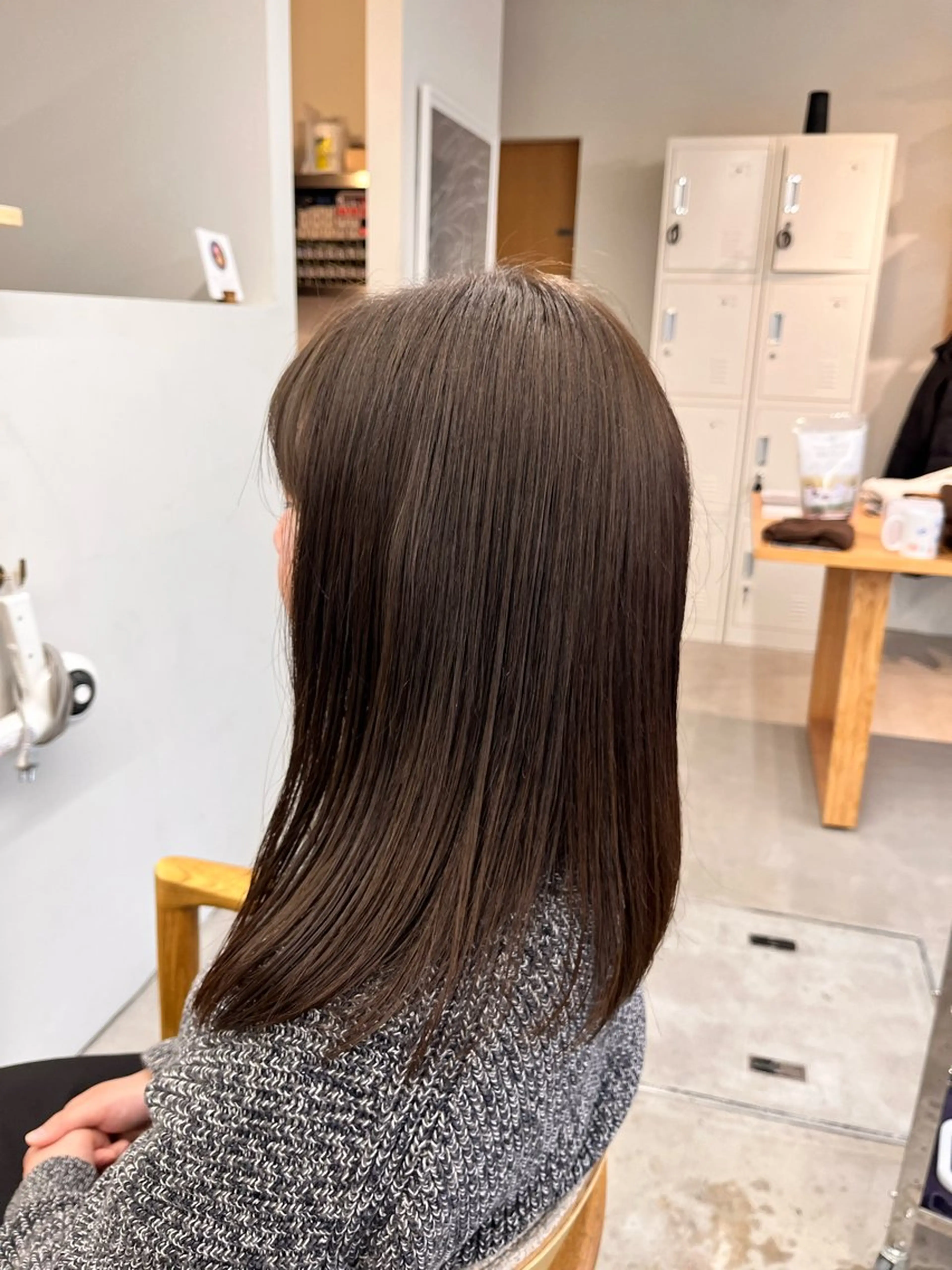 ミディアム カラー 透明感カラー マミ🌱 ボブ/津田沼のヘアスタイル