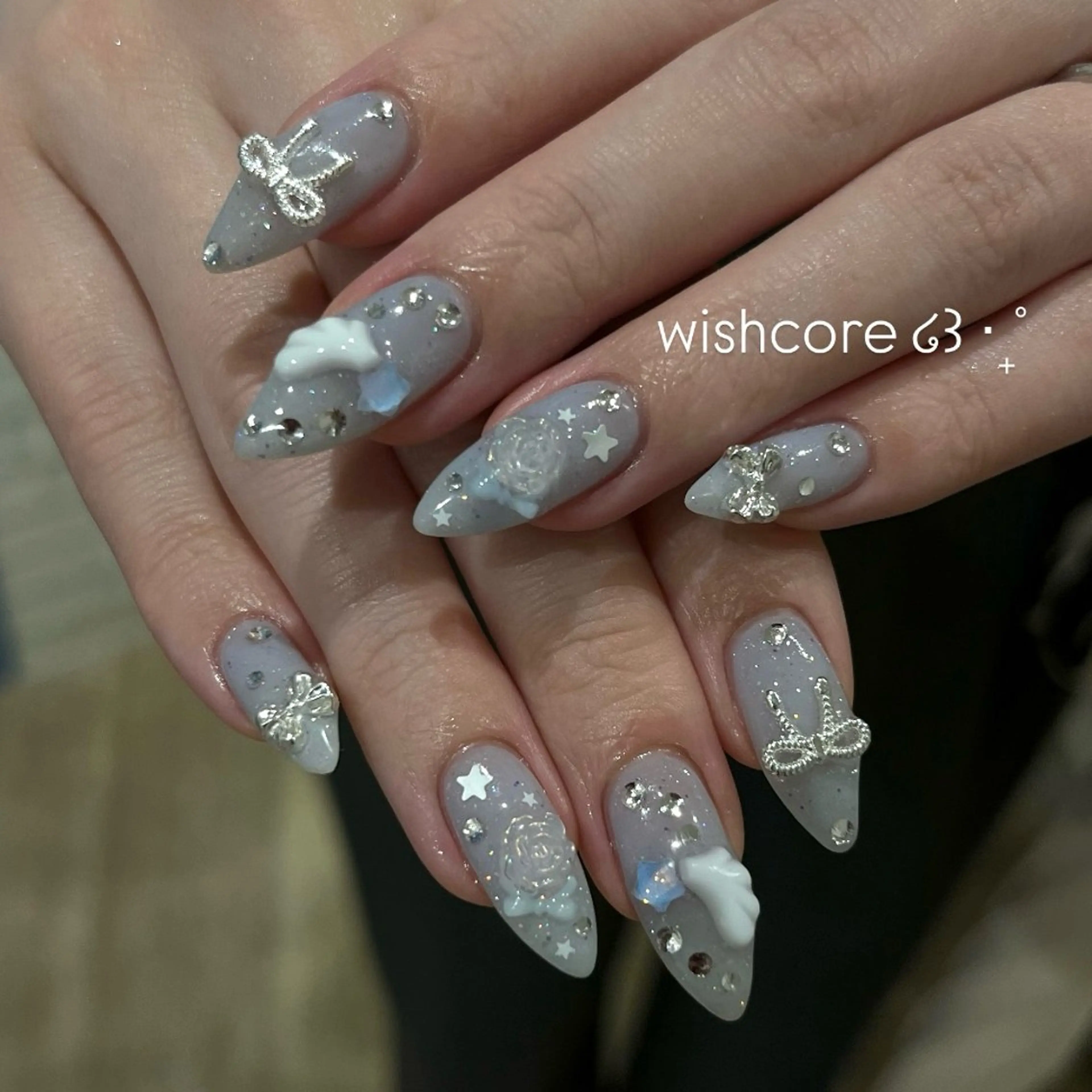 ネイル ハンドネイル ワンホン/キラキラ ネイル💎yukaのネイルデザイン