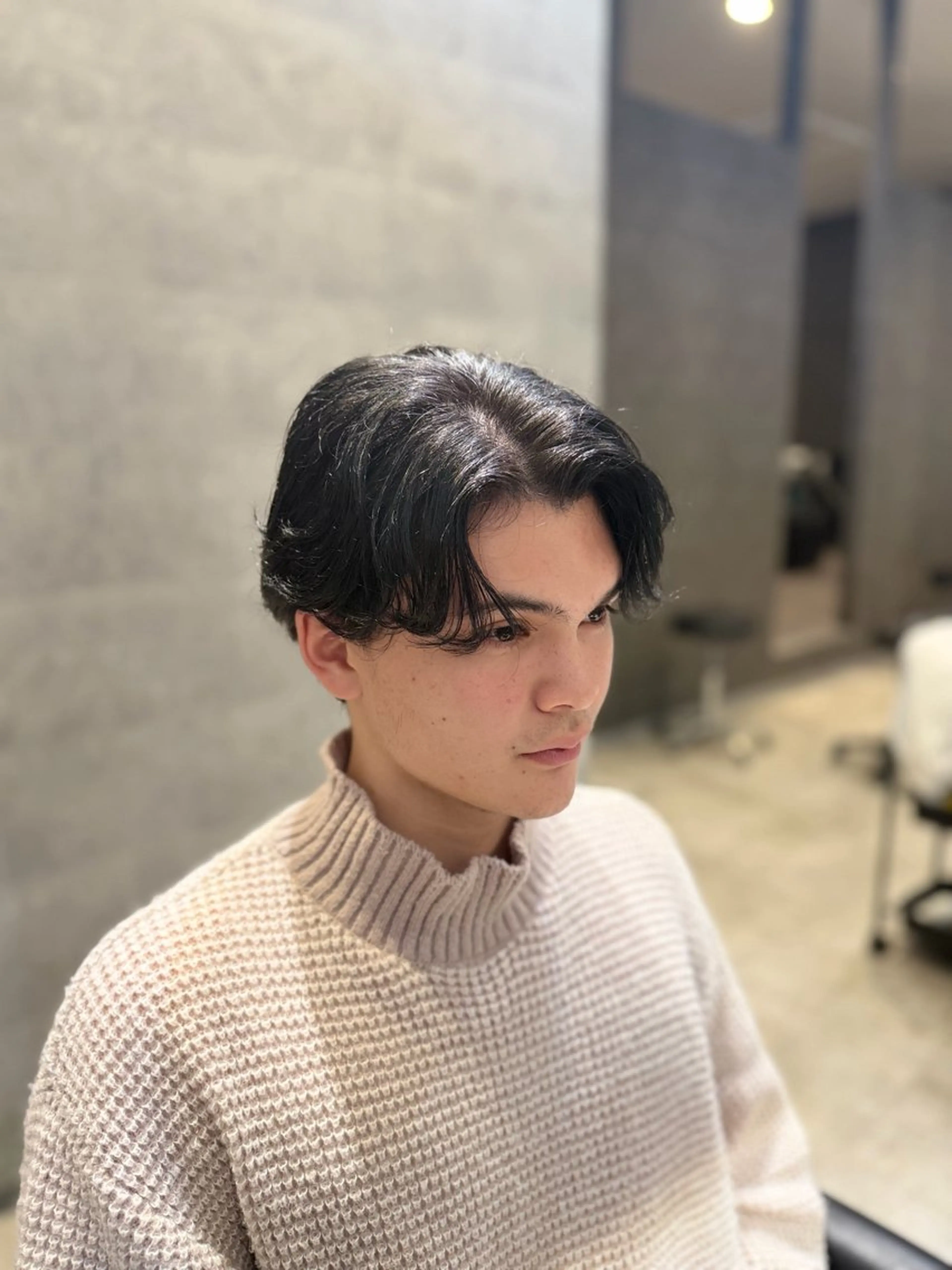 メンズ センターパート カット _white鳳店/ 杉本 健のヘアスタイル