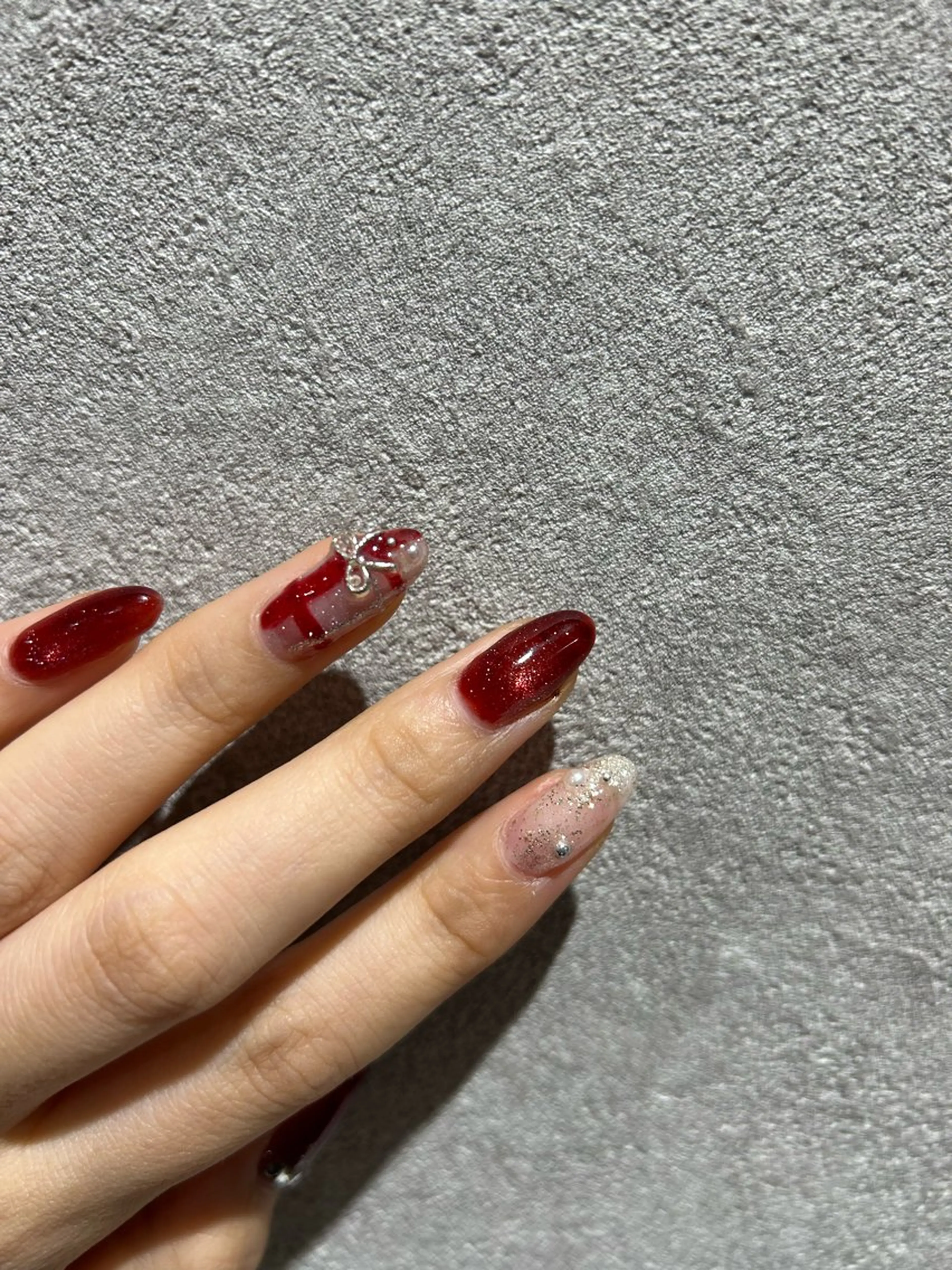 ネイル 冬ネイル クリスマス 大山 なつみのネイルデザイン