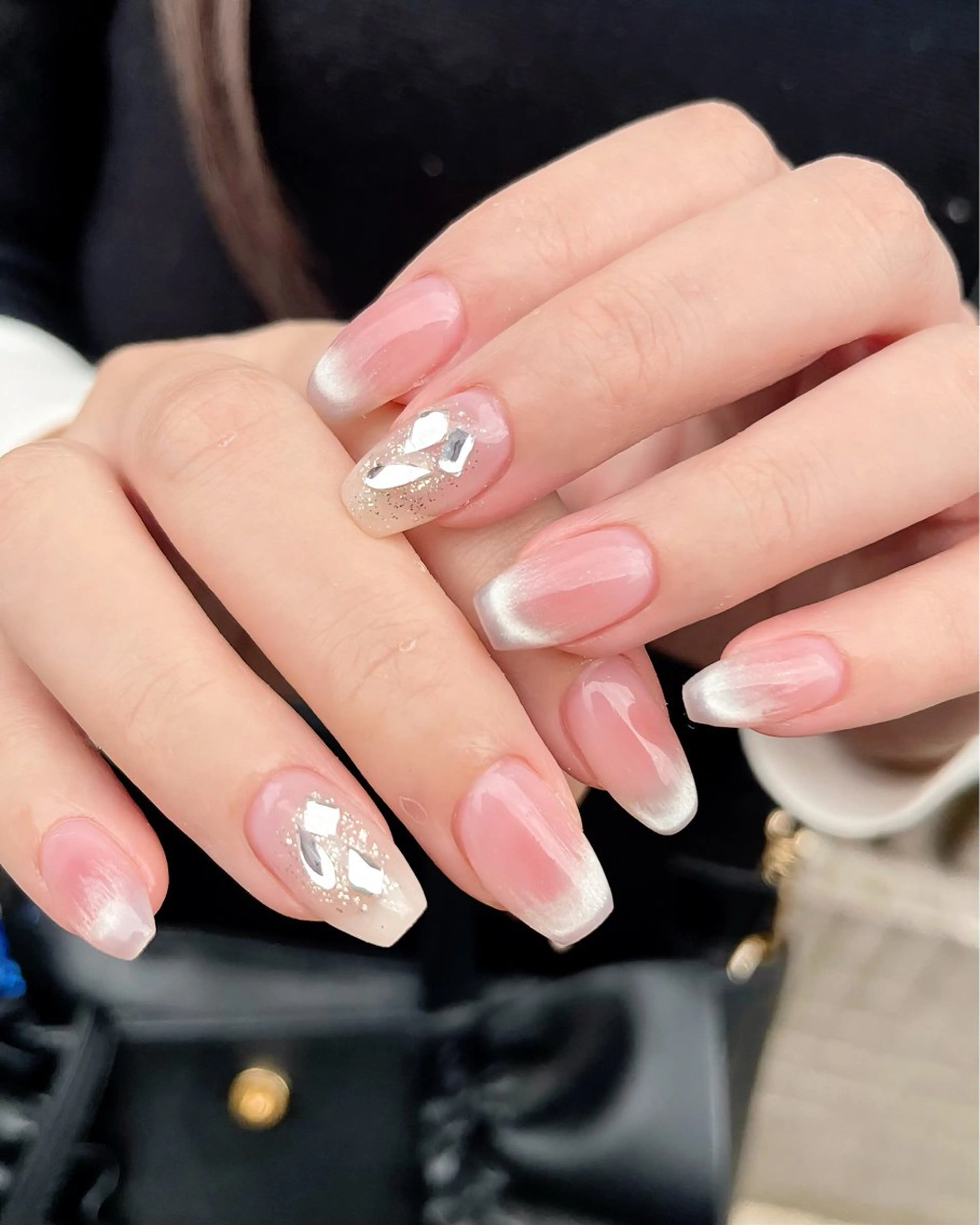 ネイル チークネイル フラッシュネイル マグネットネイル ワンカラーネイル ワンホンネイル ハンドネイル 🫧OPELIA NAIL渋谷🫧のネイルデザイン