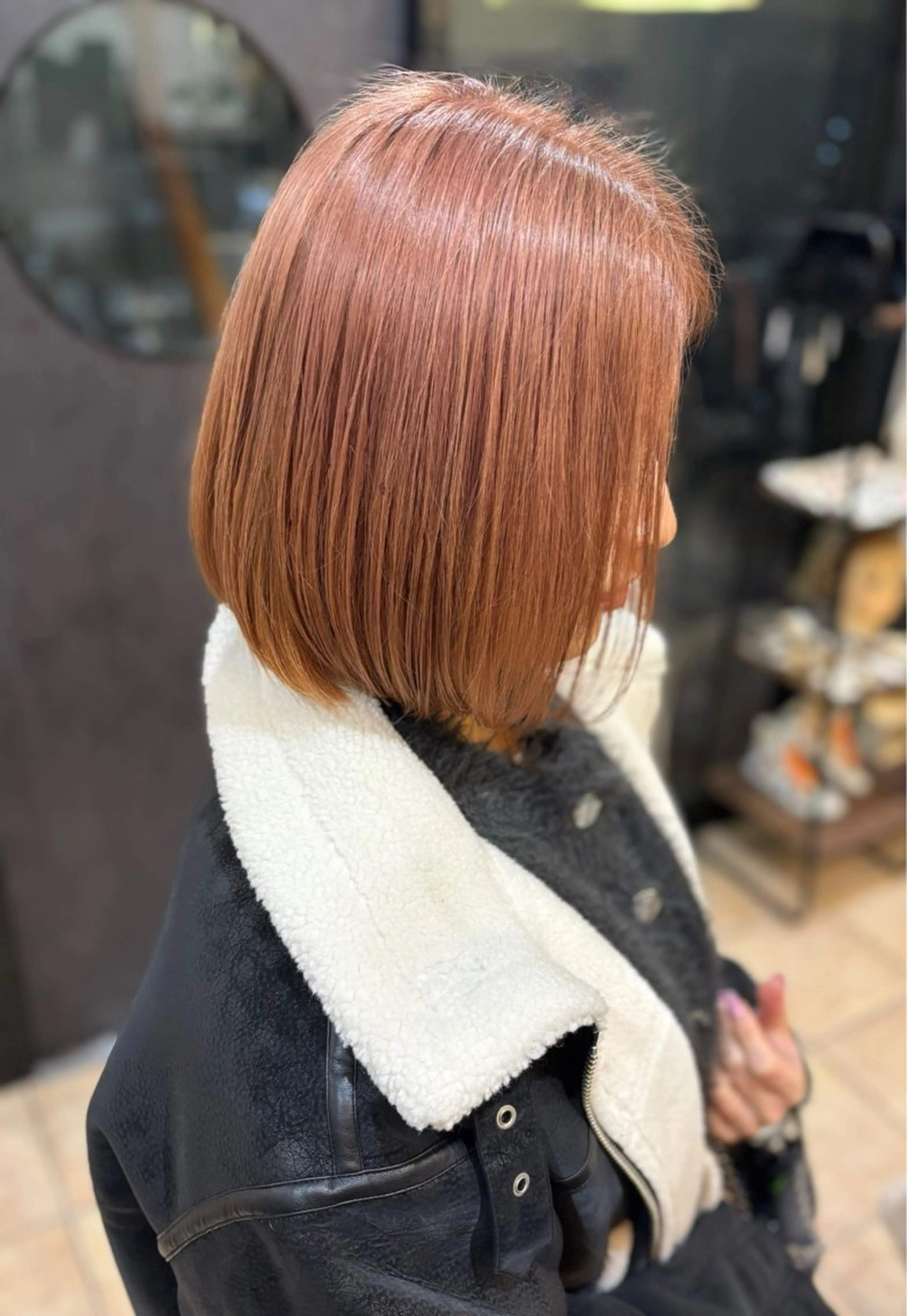 ショート カラー ベージュカラー ピンクカラー ピンクベージュ ヘアカラー トリートメント 心斎橋/メンズパーマ ブリーチ/ハイトーンのヘアスタイル