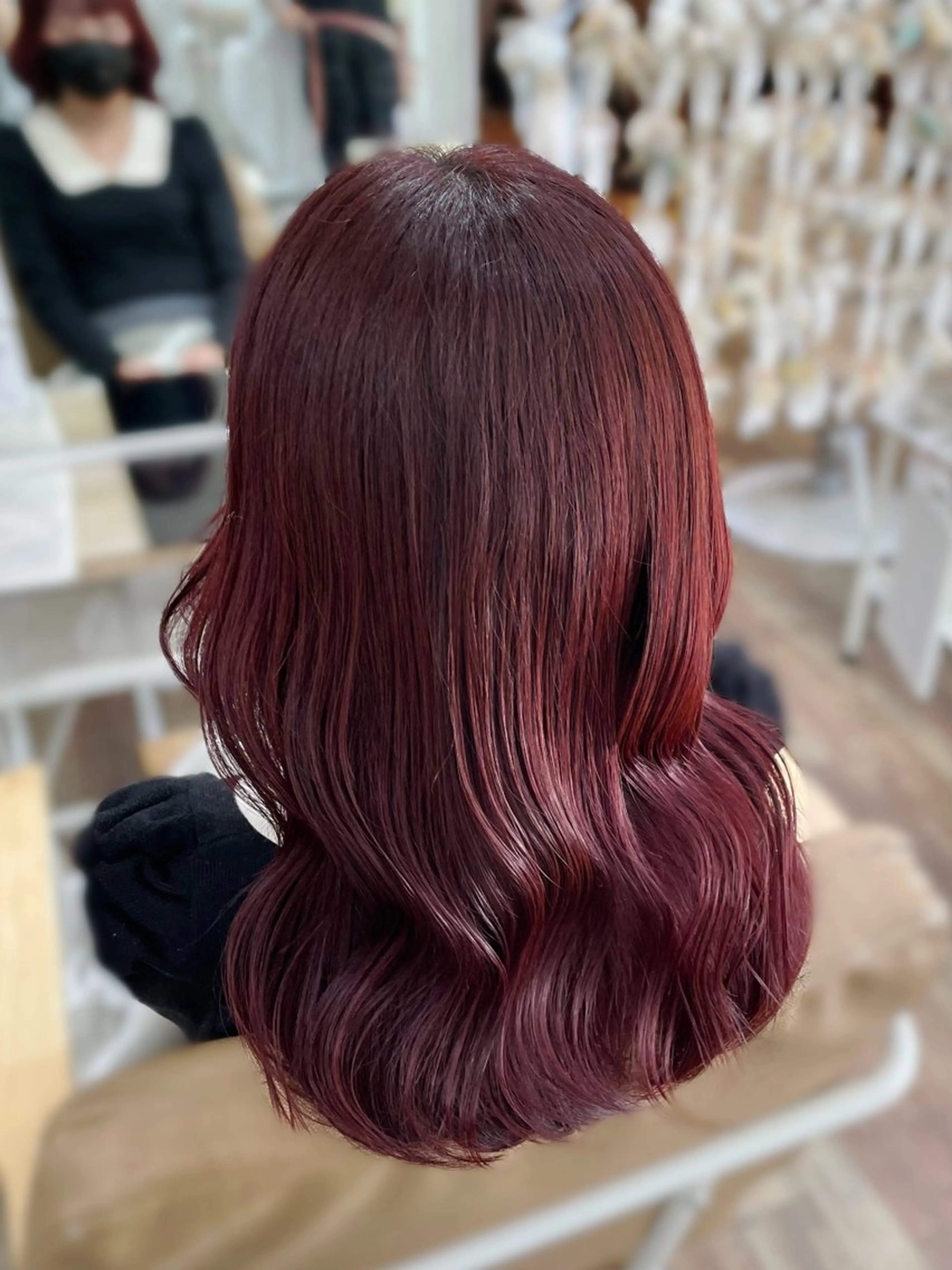 セミロング カット ヘアカラー トリートメント ピンク・ラベンダー/ レイヤー/NANAのヘアスタイル